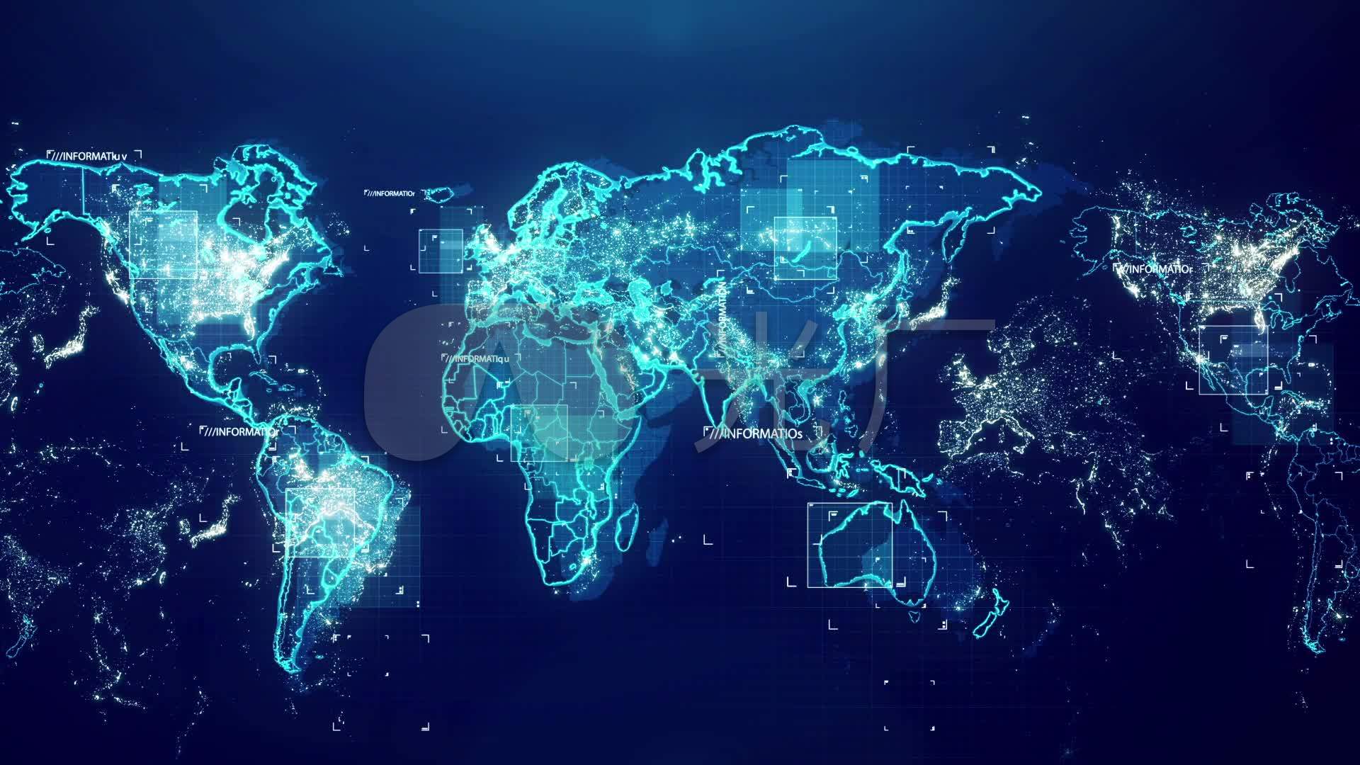 科技地图背景