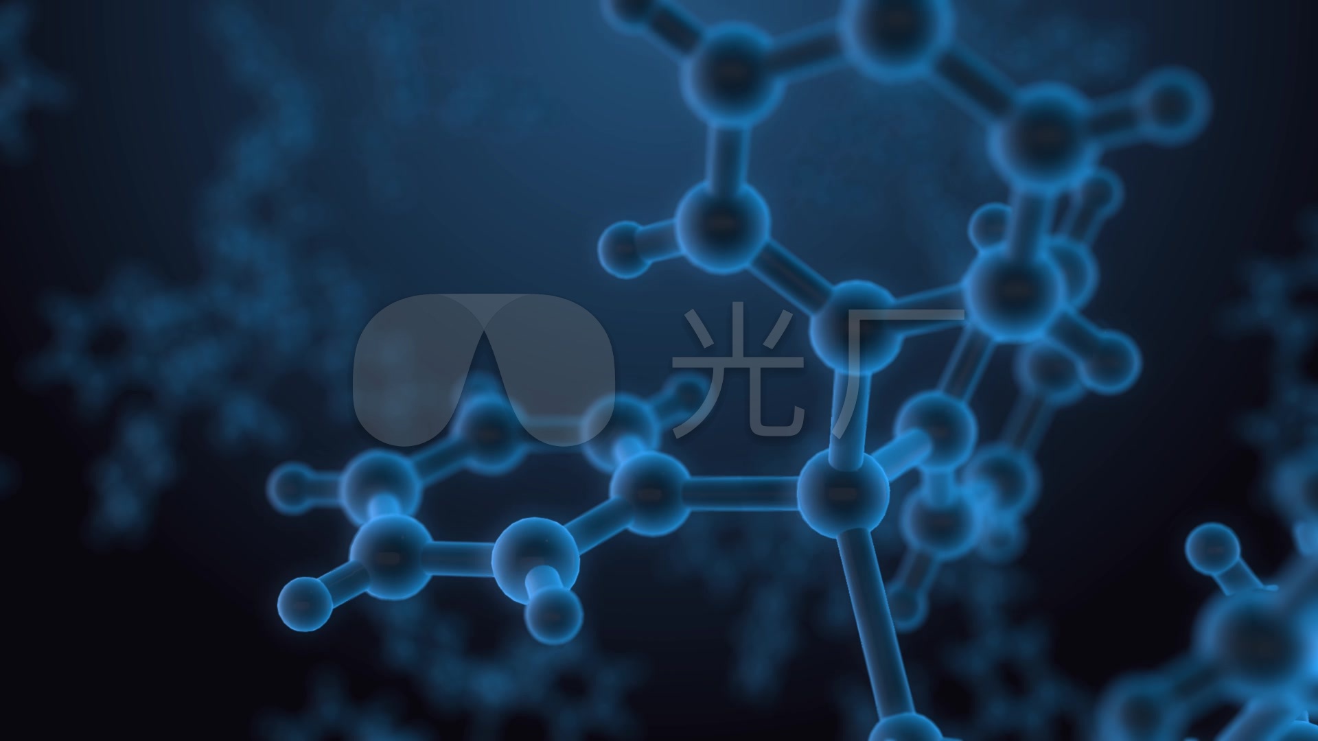 显微镜下的分子结构
