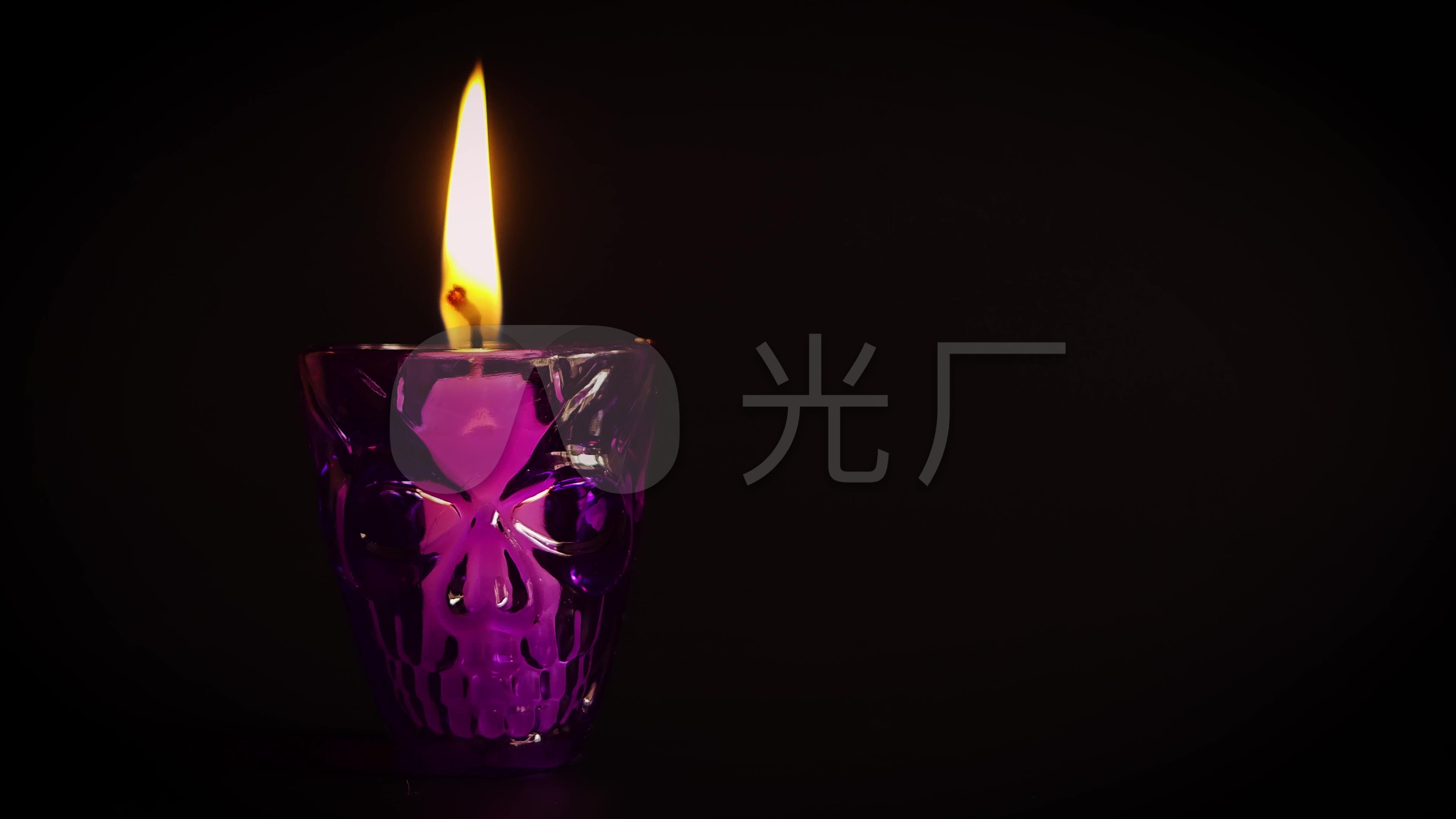 唯美烛光蜡烛燃烧