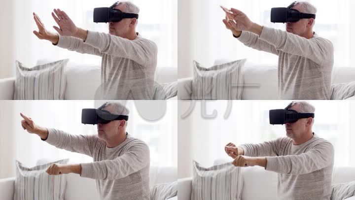 老人体验vr眼镜