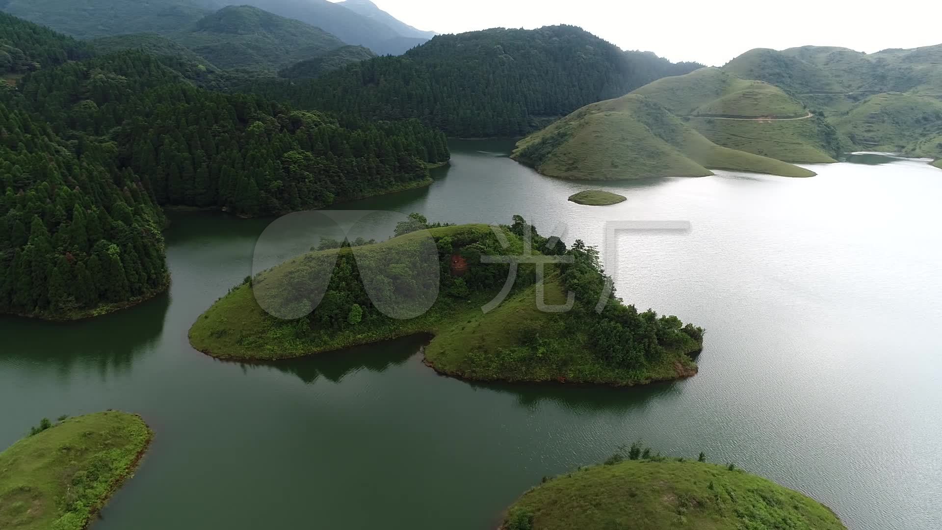 绿色山水壁纸1920x1080,超高清纯绿色护眼壁纸 绿色湖泊山水航拍_1920x1080_高清视频素材下载(编号