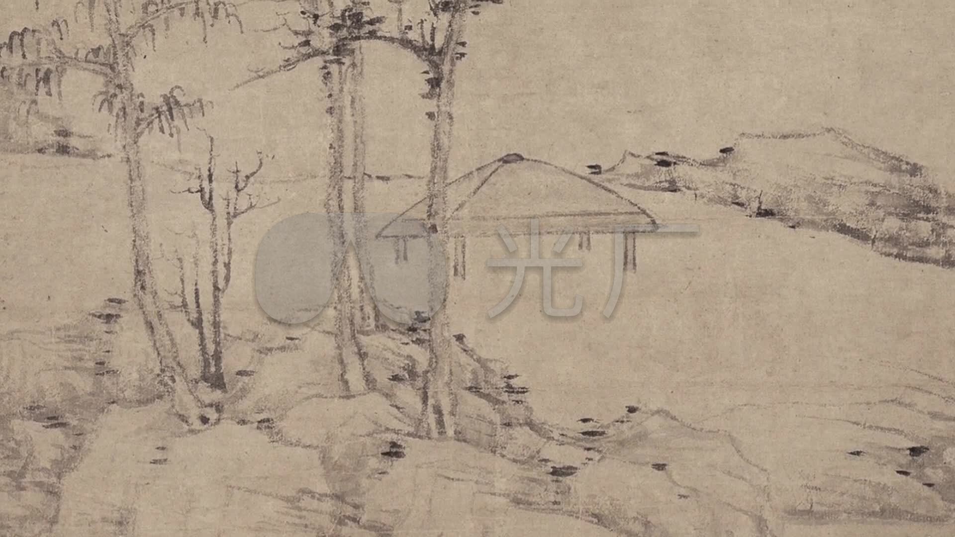 元倪瓒容膝斋图_1920x1080_高清视频素材下载(编号:3044507)_实拍视频