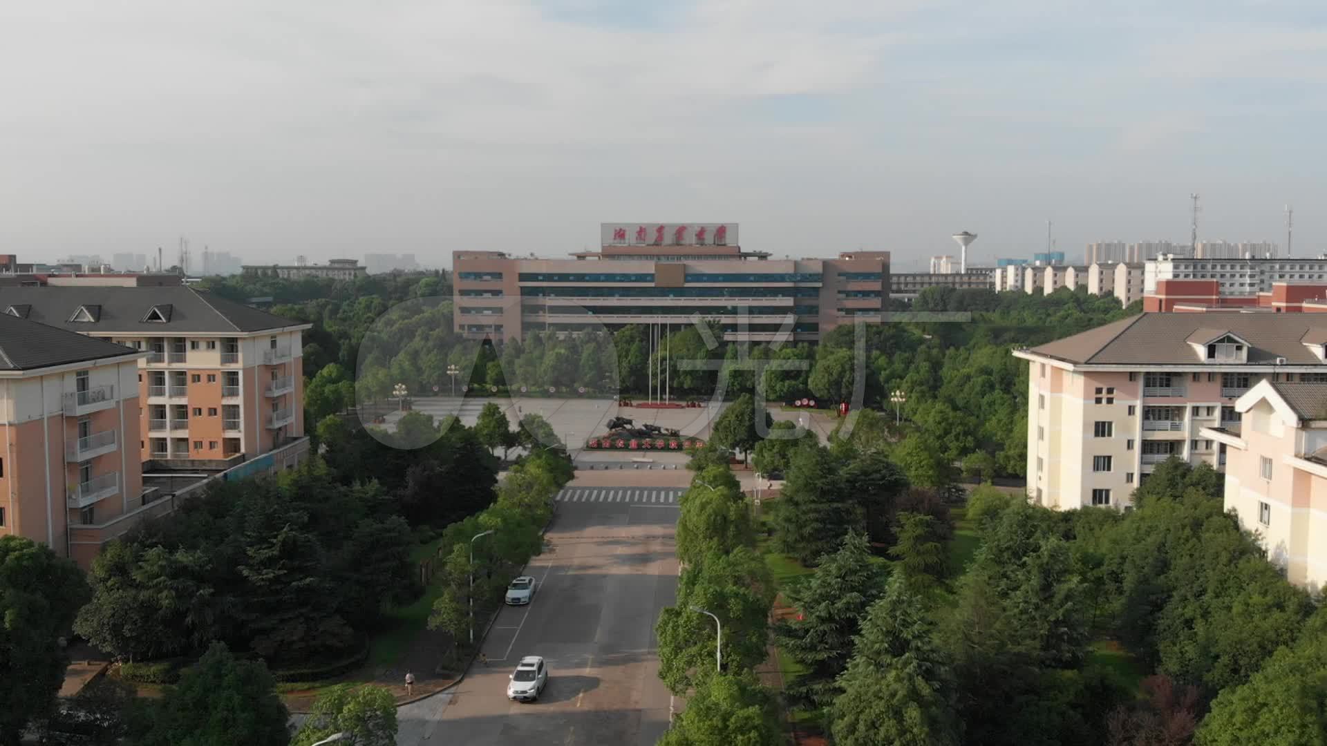 湖南农业大学航拍视频素材