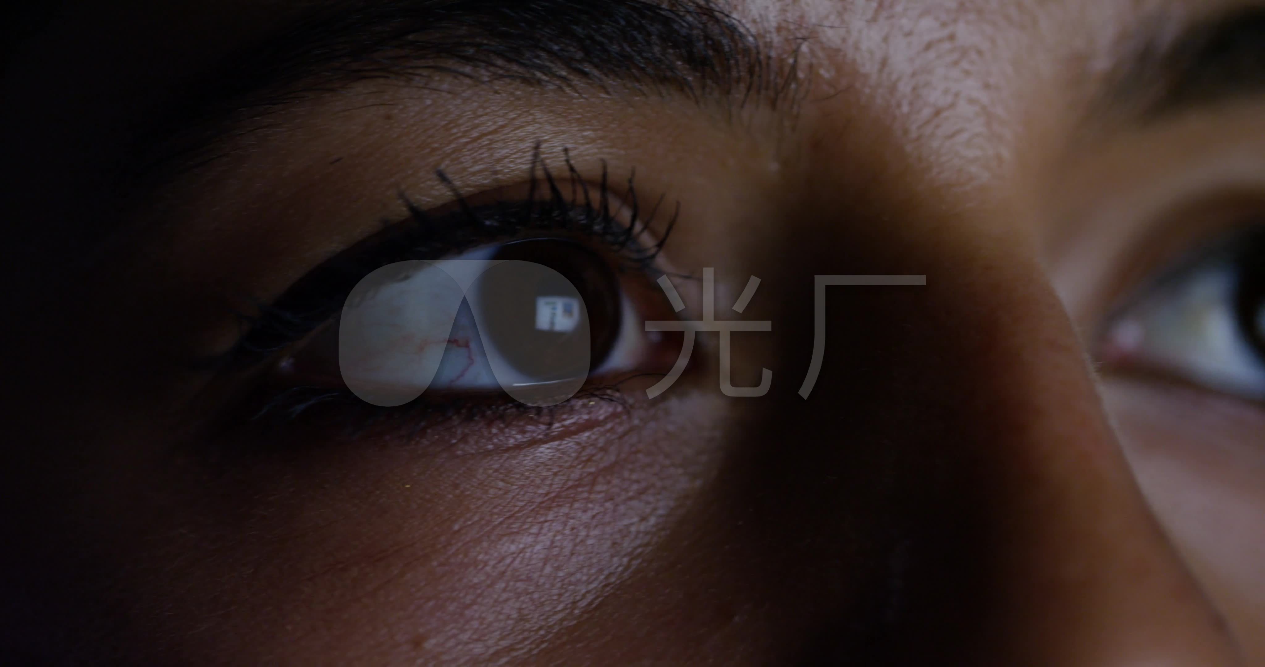 眼睛特写眼神眼球疲倦的眼神_3840x2160_高清视频素材