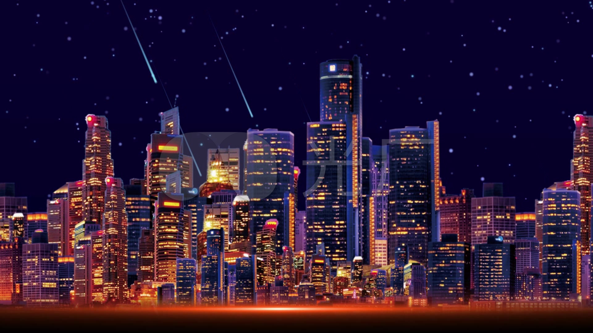 夜晚城市移动夜景_1920x1080_高清视频素材下载(编号