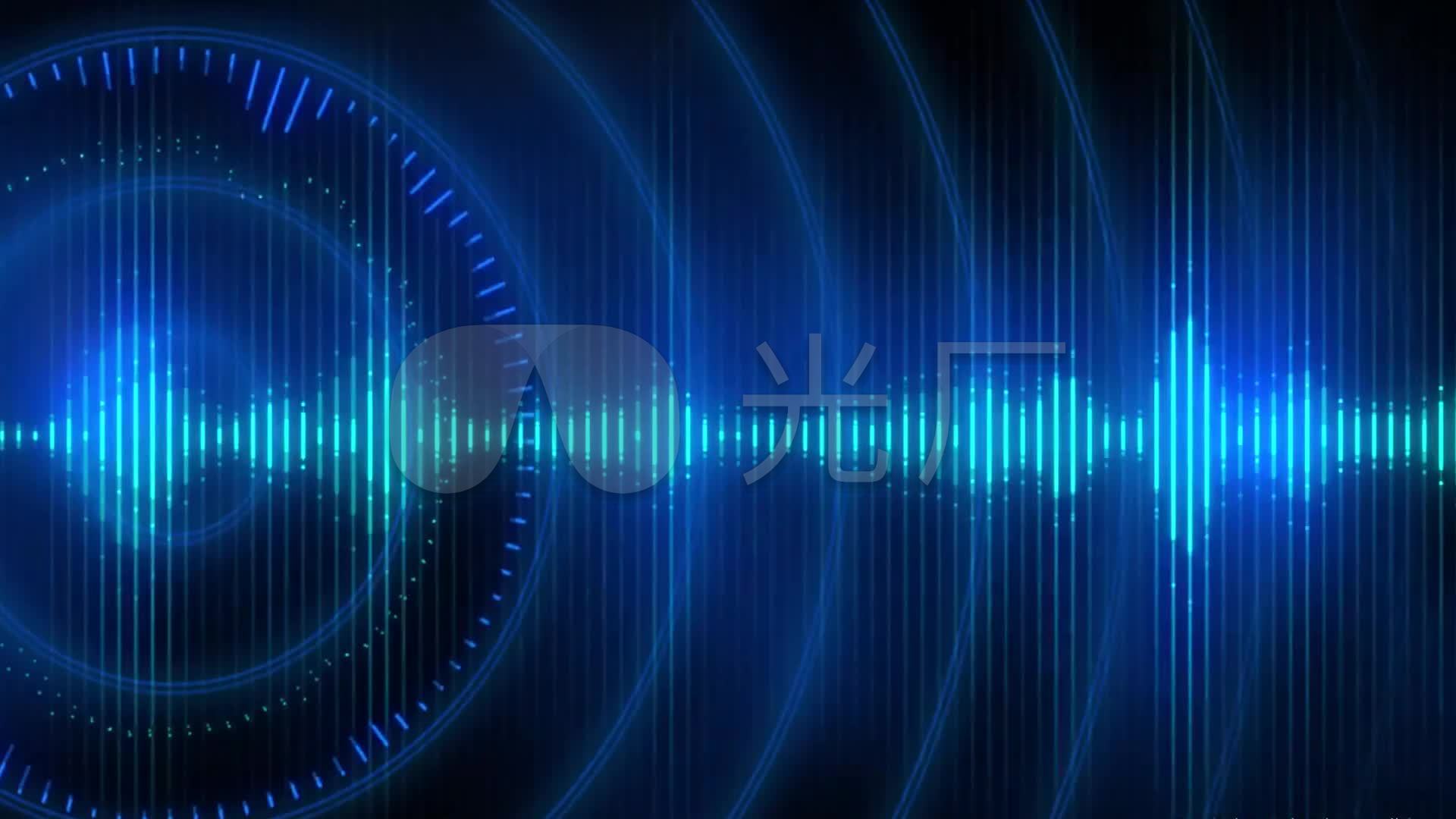 声音-声波-音频-波形展示_1920x1080_高清视频素材(:)