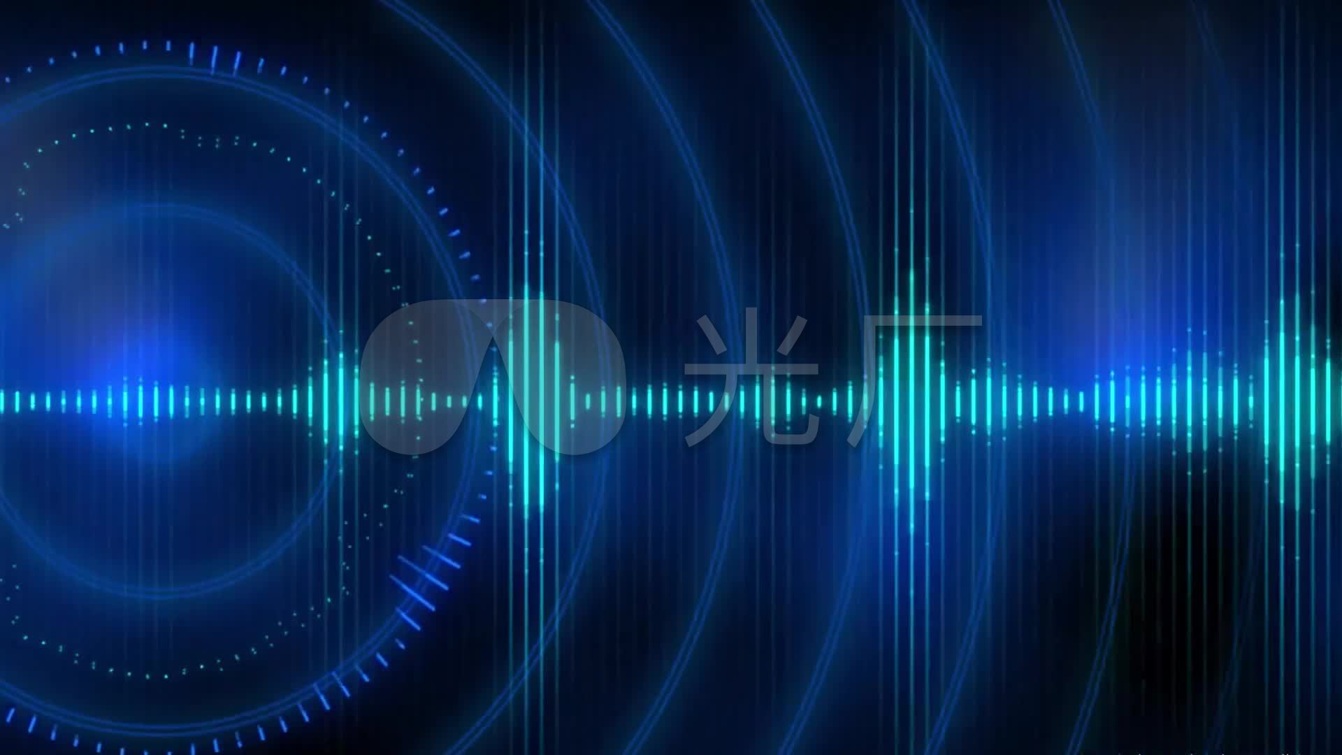 声音-声波-音频-波形展示_1920x1080_高清视频素材(:)