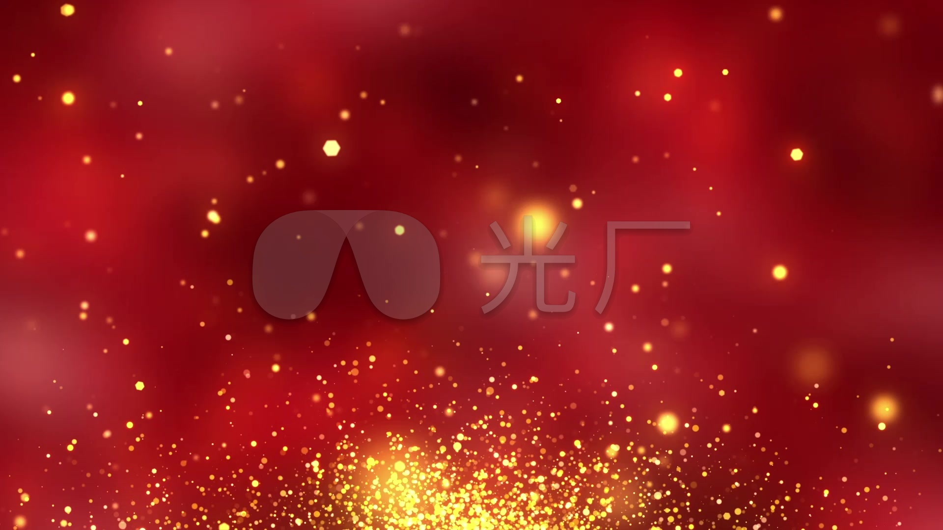 红色背景图片1920*1080,1920*1080红色背景图 金色粒子光点红色背景循环_1920x1080_高清视频素材