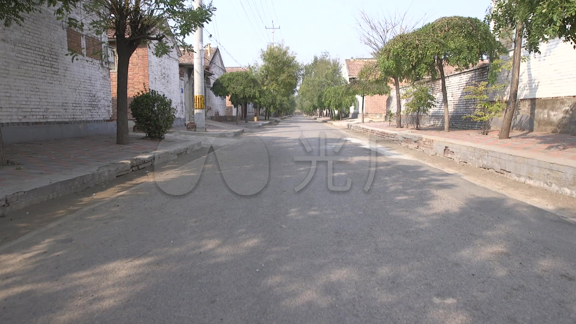 干净整洁的农村马路_1920x1080_高清视频素材下载(编号:3062740)_实拍