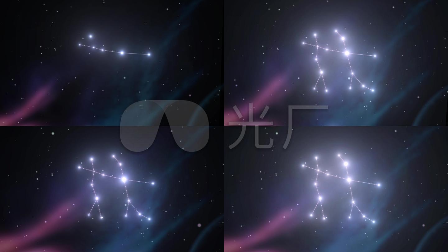十二星座双子座星座星云星空 【声明】vj师网所有原创作品(含预览图)