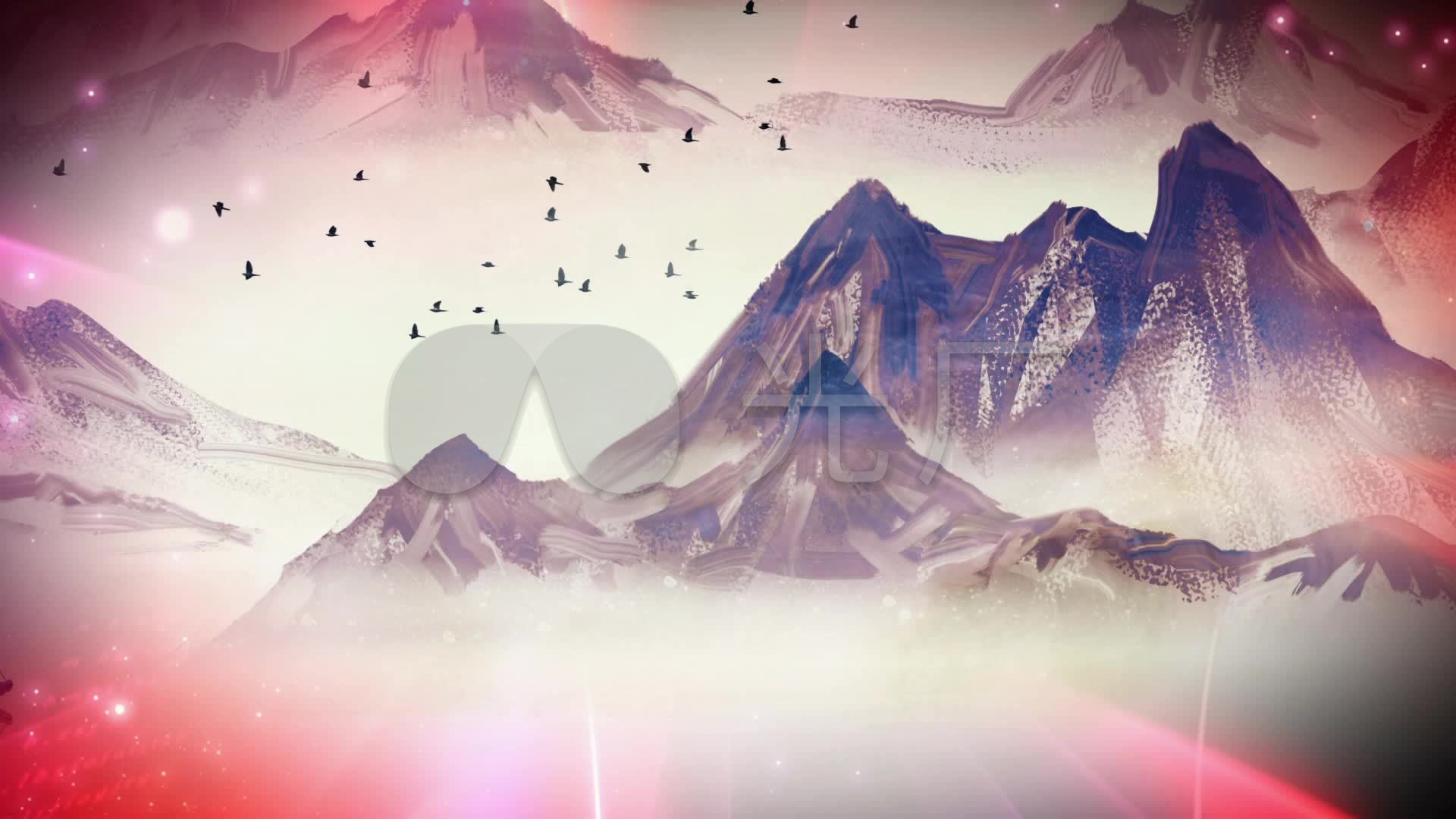 乐曲【战台风】舞台背景_1920x1080_高清视频素材下载