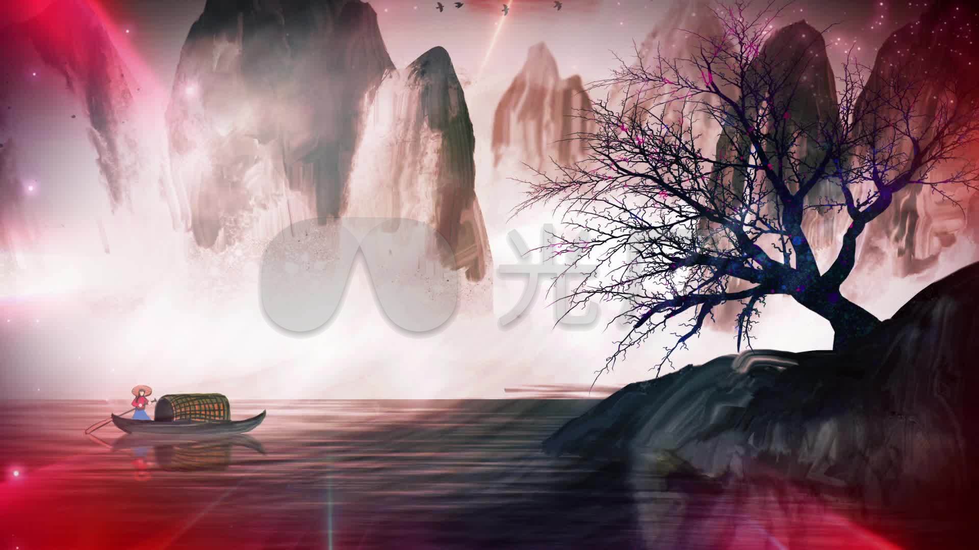 乐曲【战台风】舞台背景_1920x1080_高清视频素材下载
