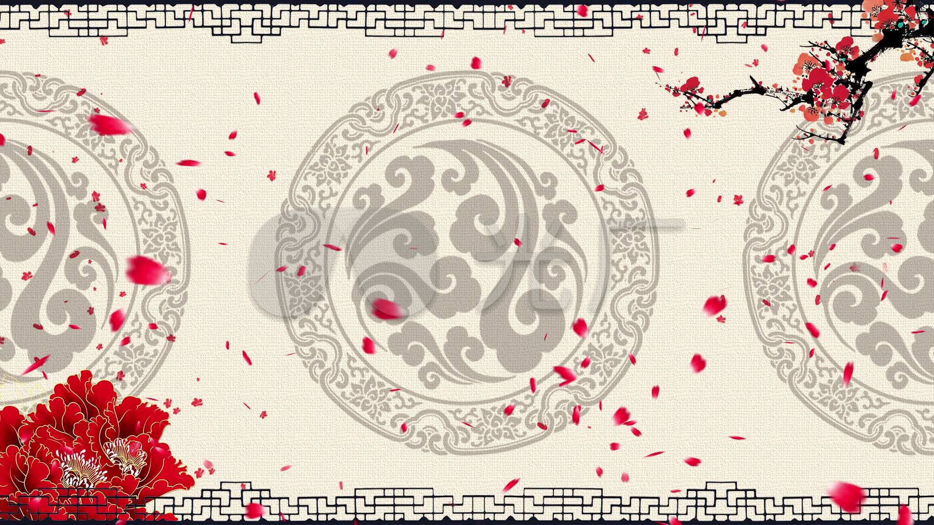 中国风花纹旋转戏曲京剧相声小品背景