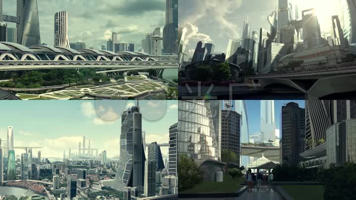 未来城市科技未来城市空间头未来世界素材未来世界科幻城市场景