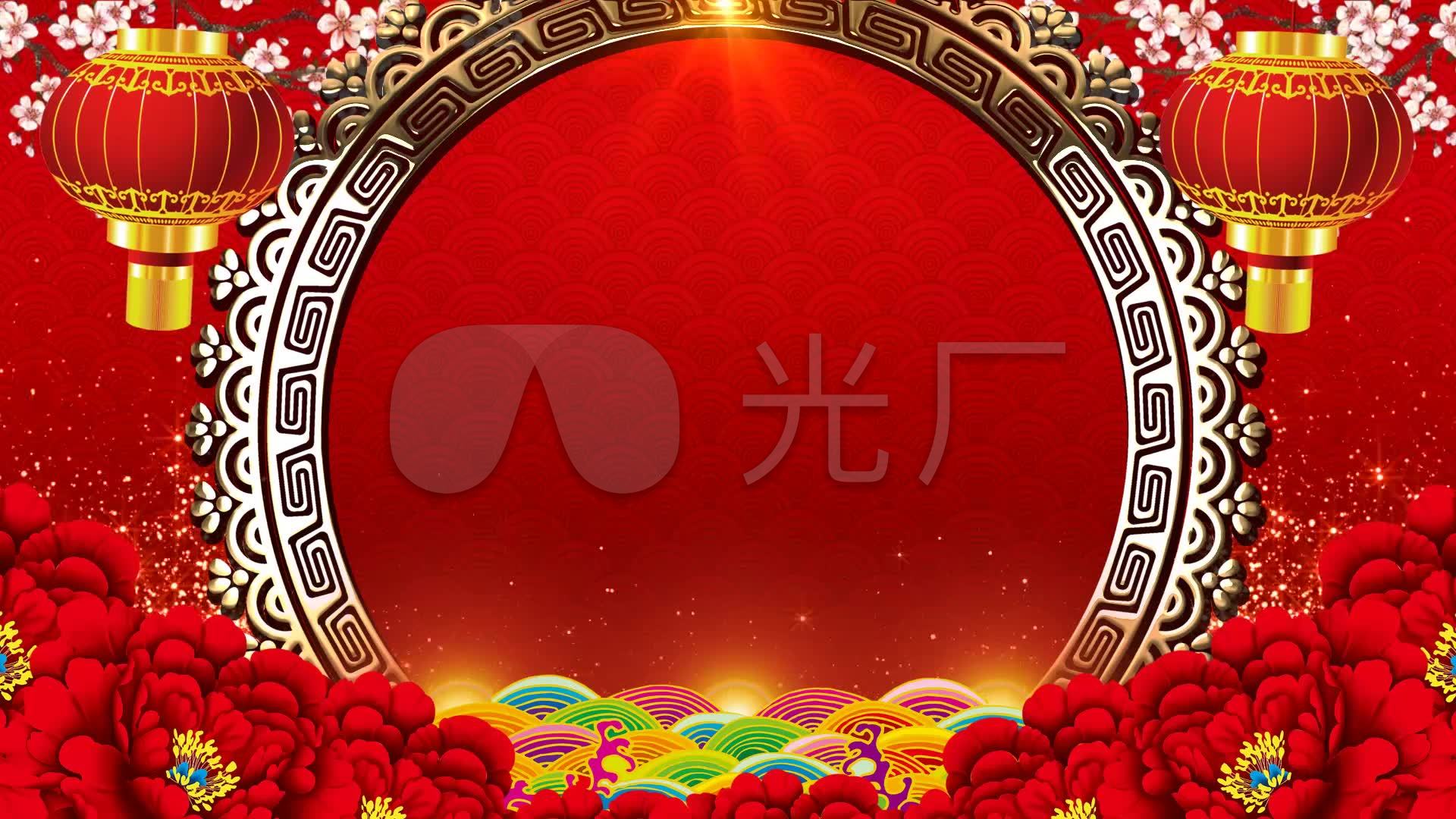 新春新年喜庆红高清背景,ppt图片 - 51PPT模板网