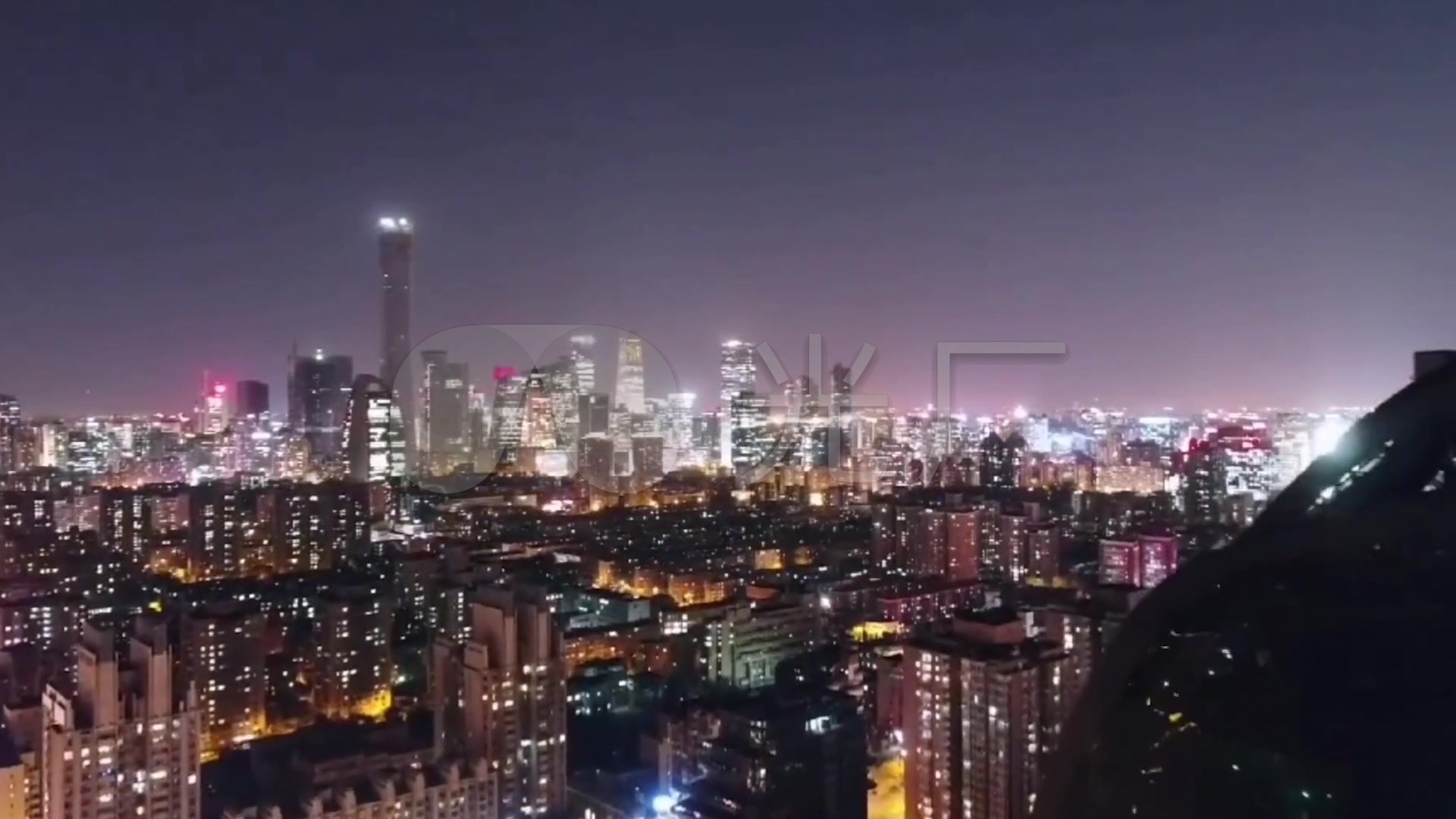 航拍中国繁华都市城市夜景合集