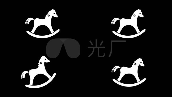 带通道小木马mg动画素材