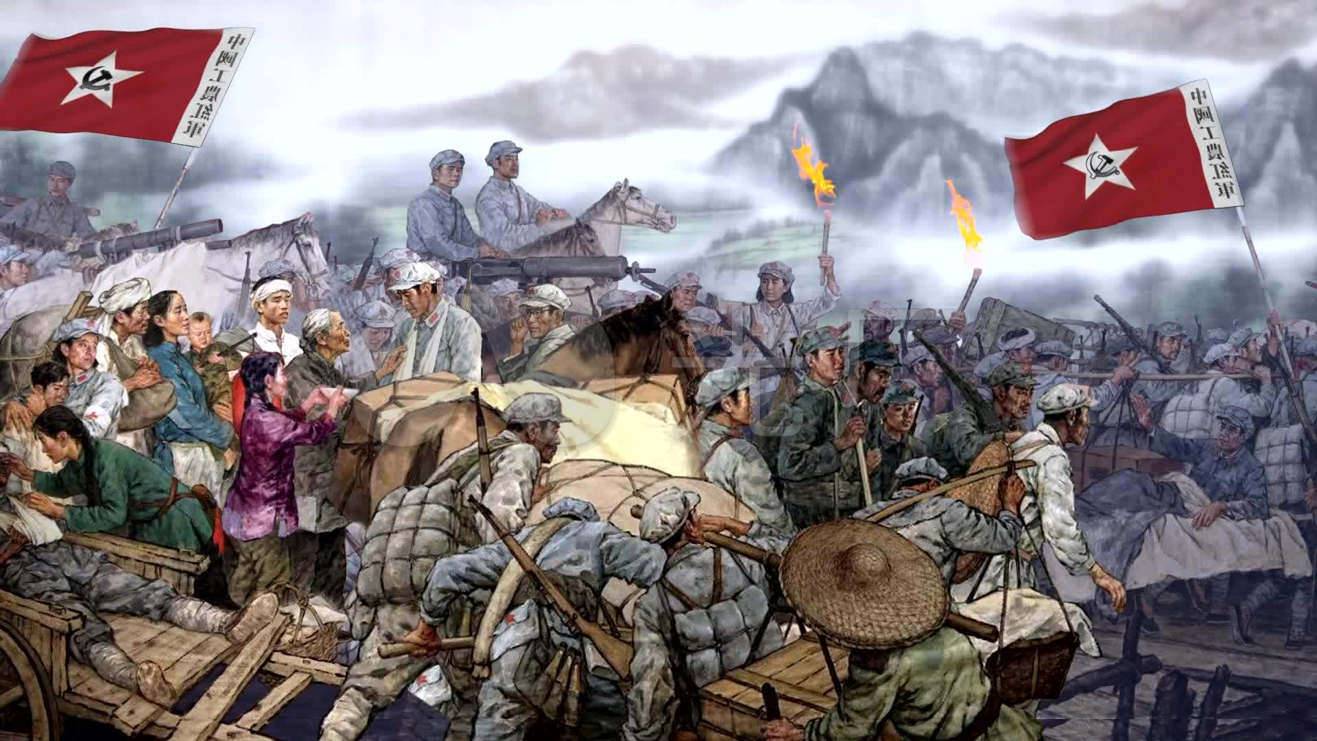十送红军成品_1920x1080_高清视频素材下载(编号:)