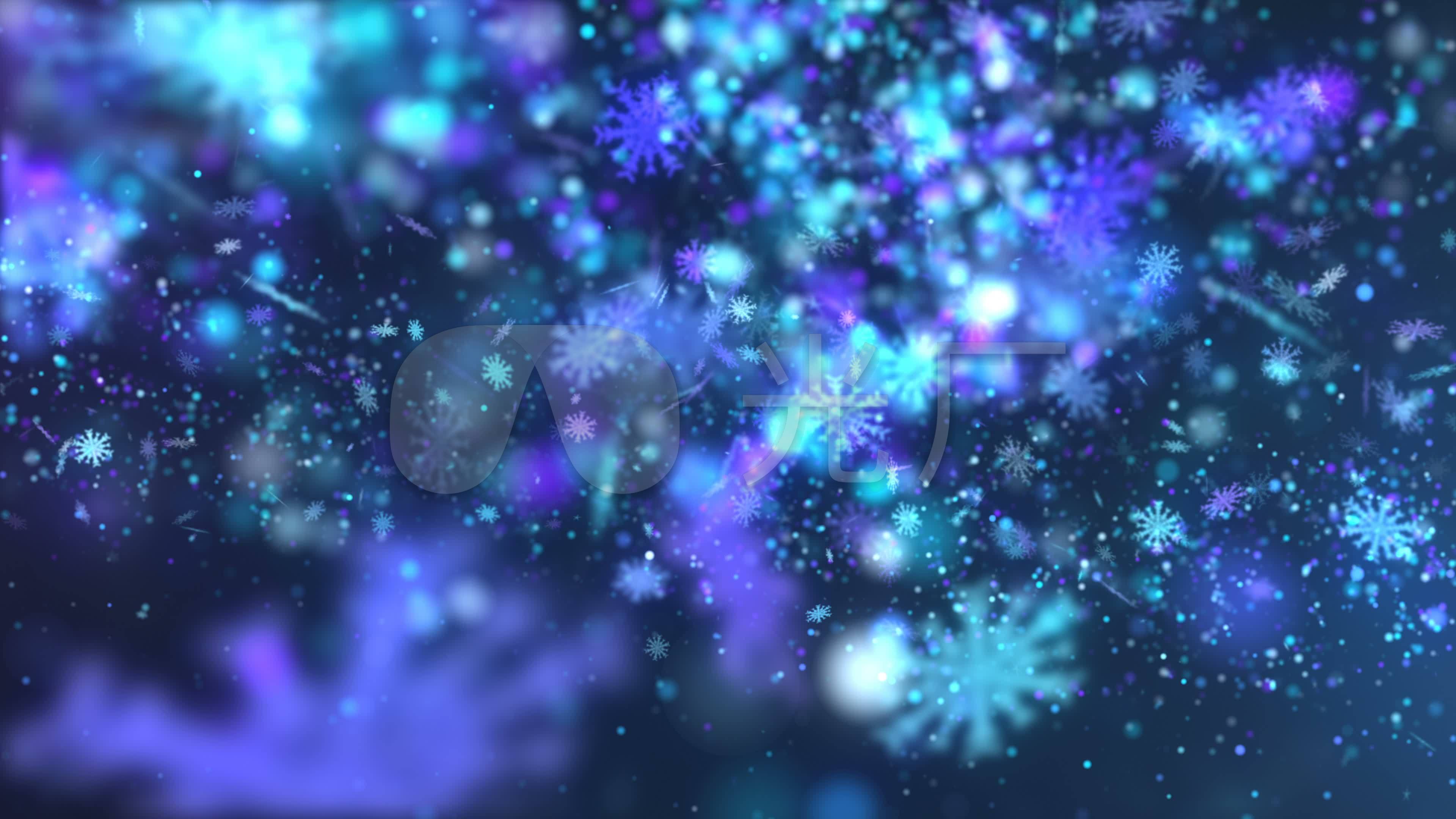 蓝色雪花光线转场特效_3840x2160_高清视频素材下载(编号:3083390)
