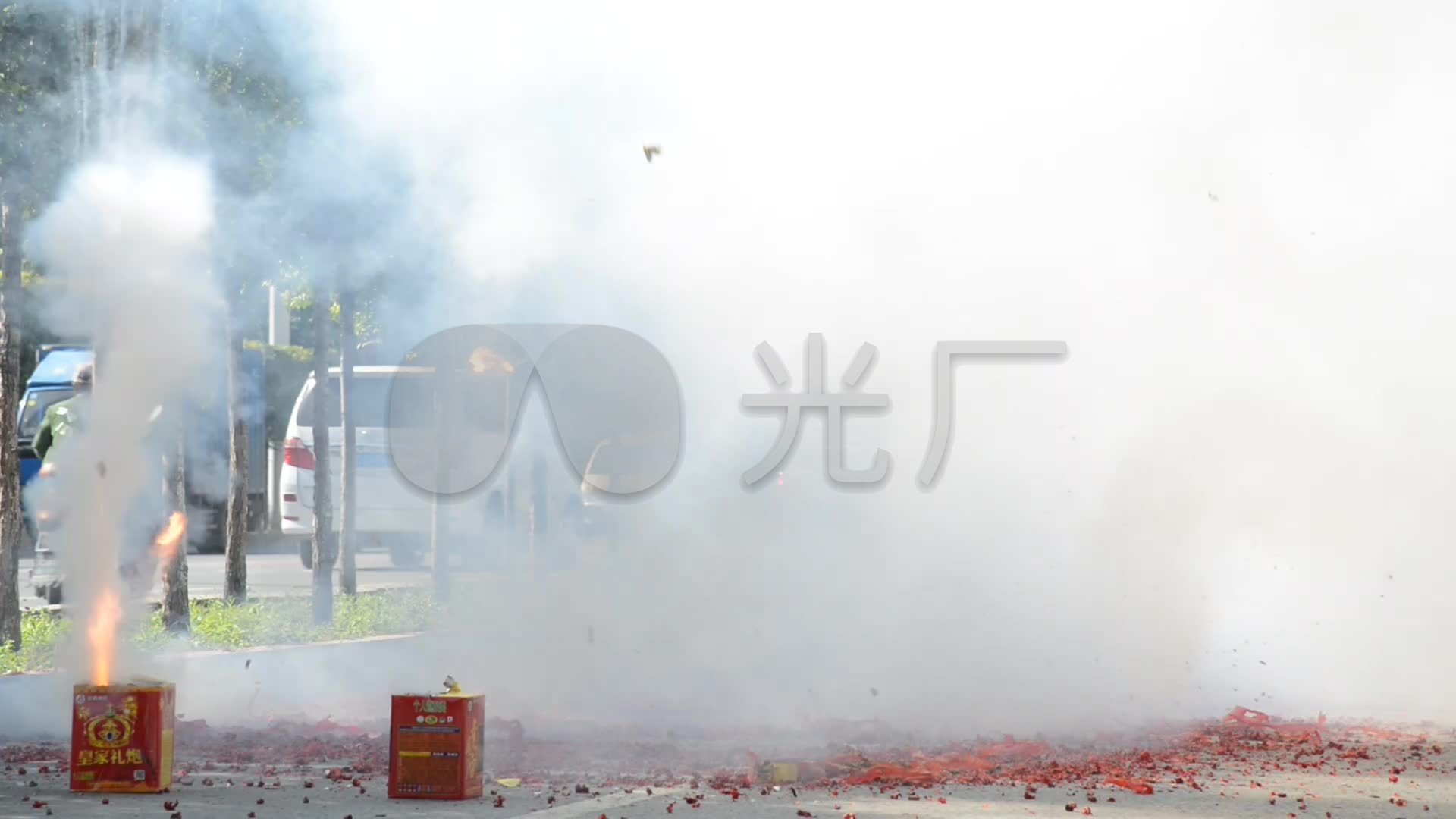 放鞭炮高清实拍_1920x1080_高清视频素材下载(编号:)