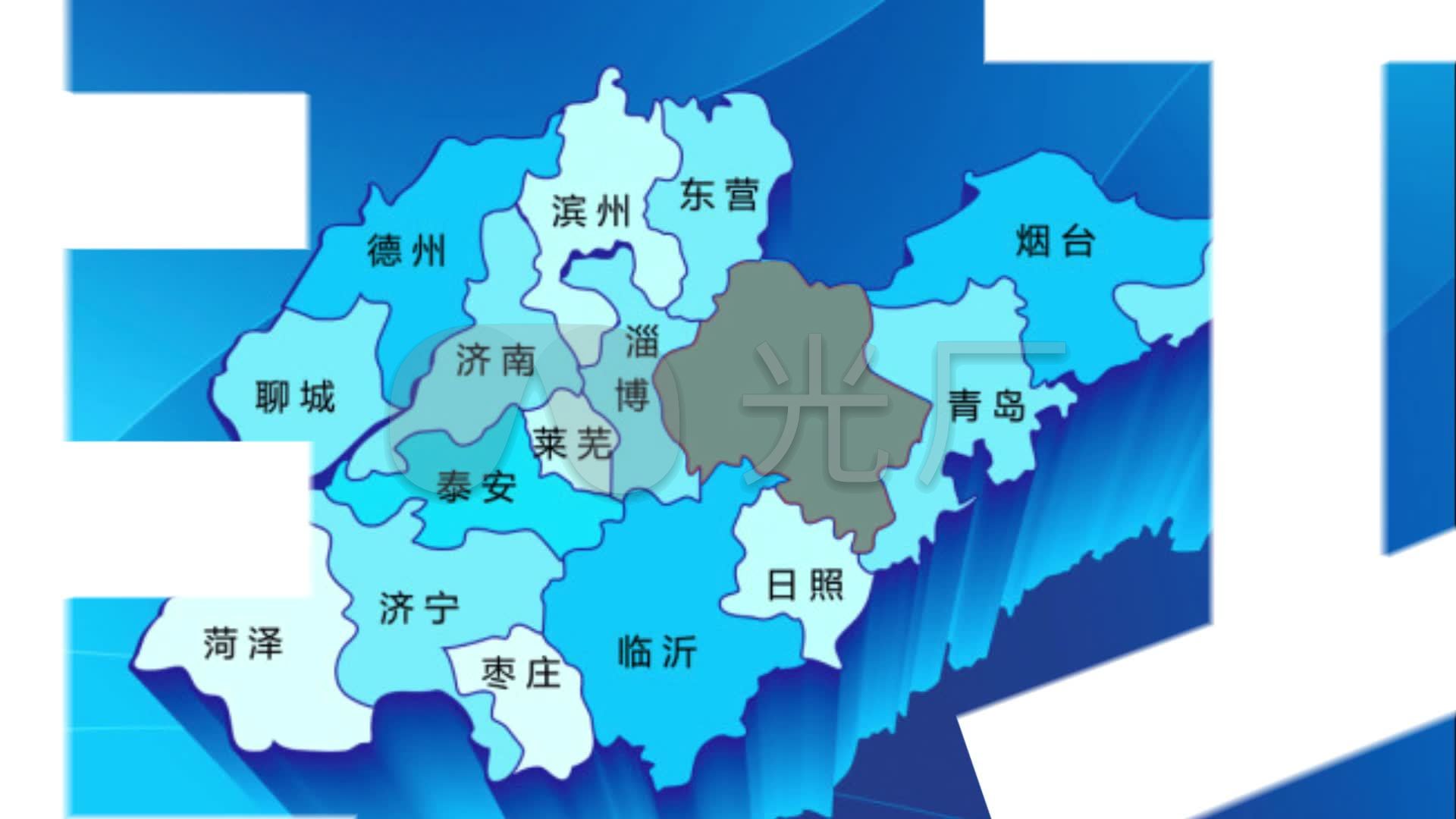 山东潍坊地图_1920x1080_高清视频素材下载(编号:)