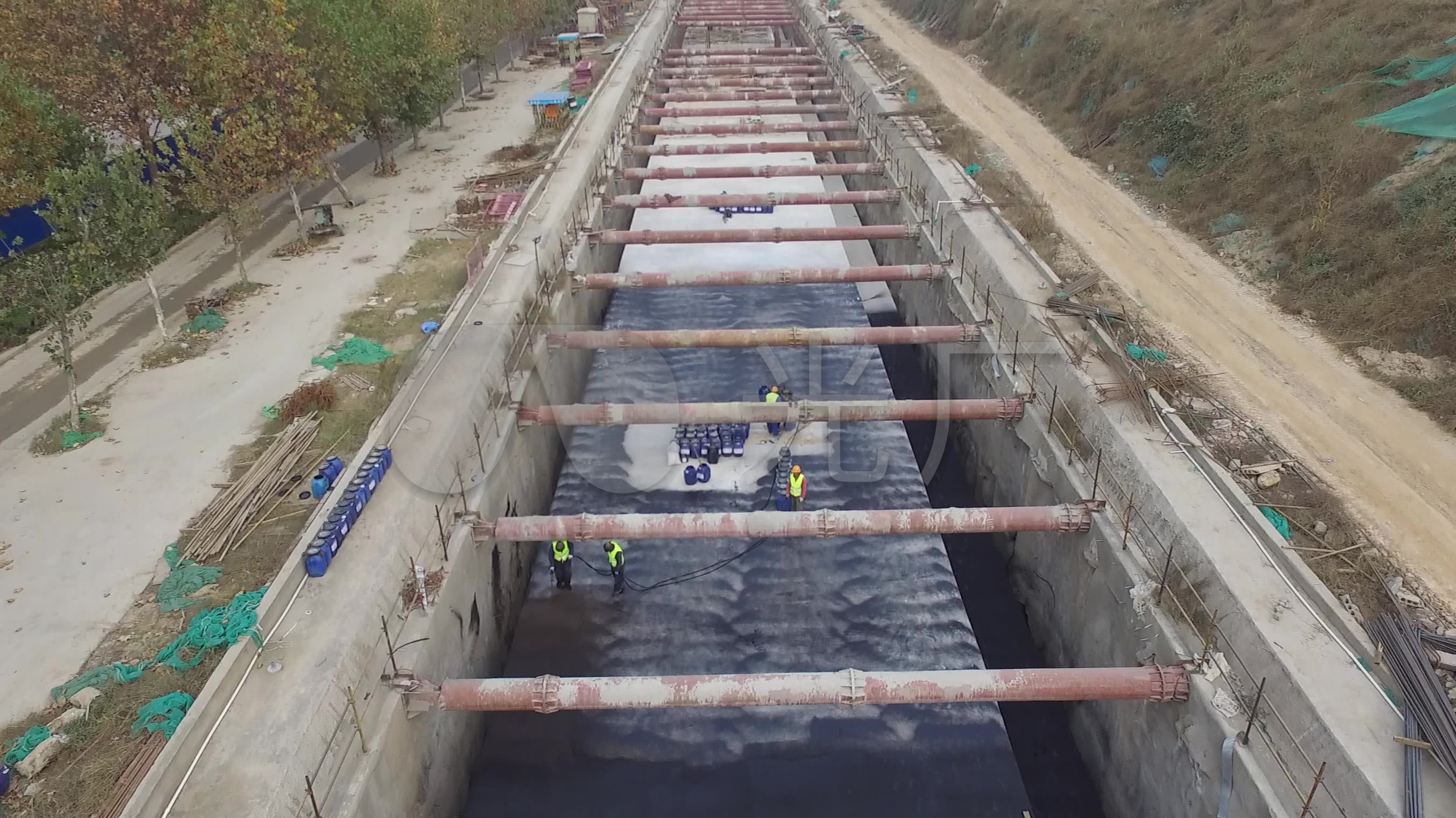 郑州管廊施工工地