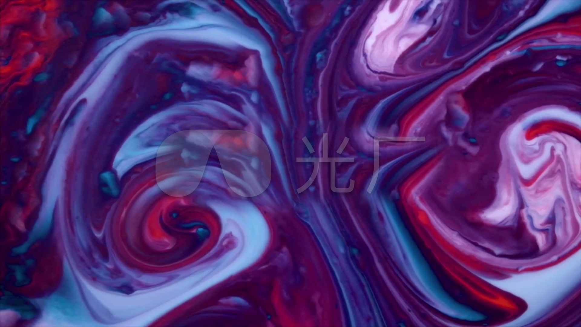 水墨动态特效液体流动背景