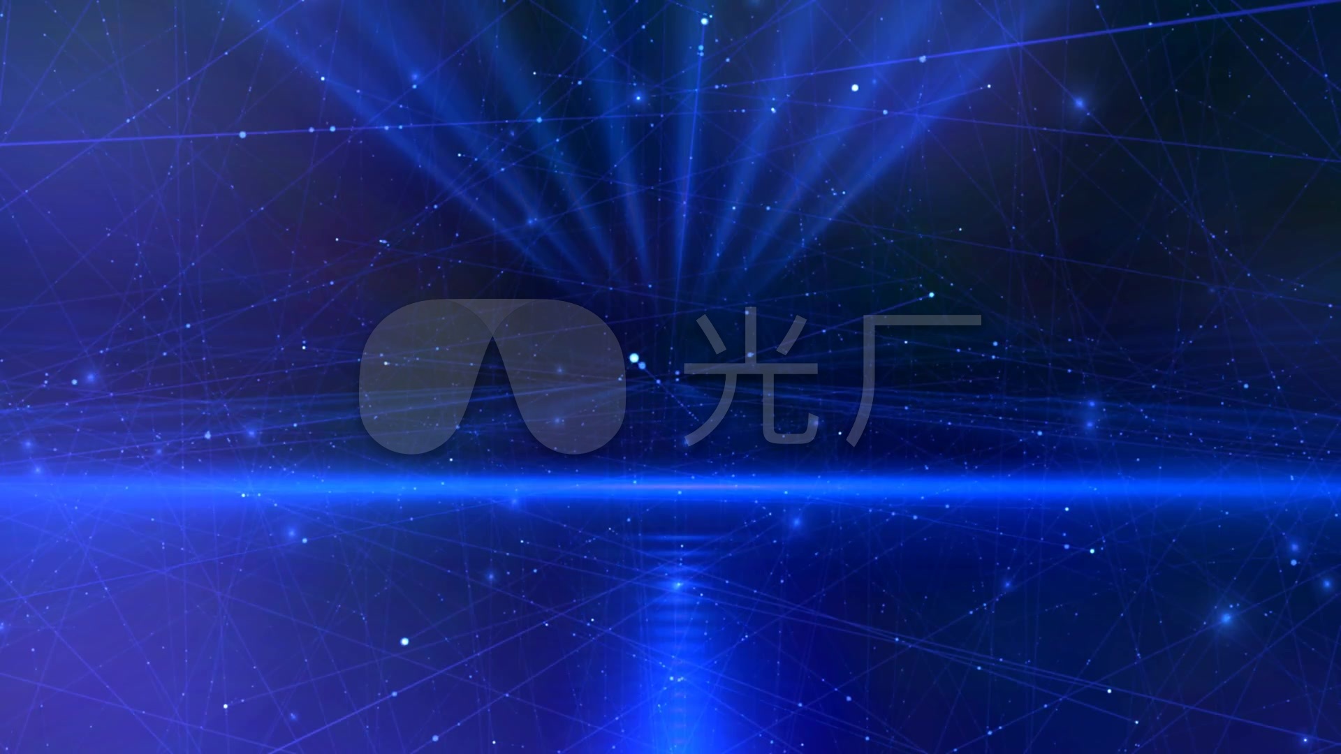 蓝色光影光线射线时尚绚丽舞台背景