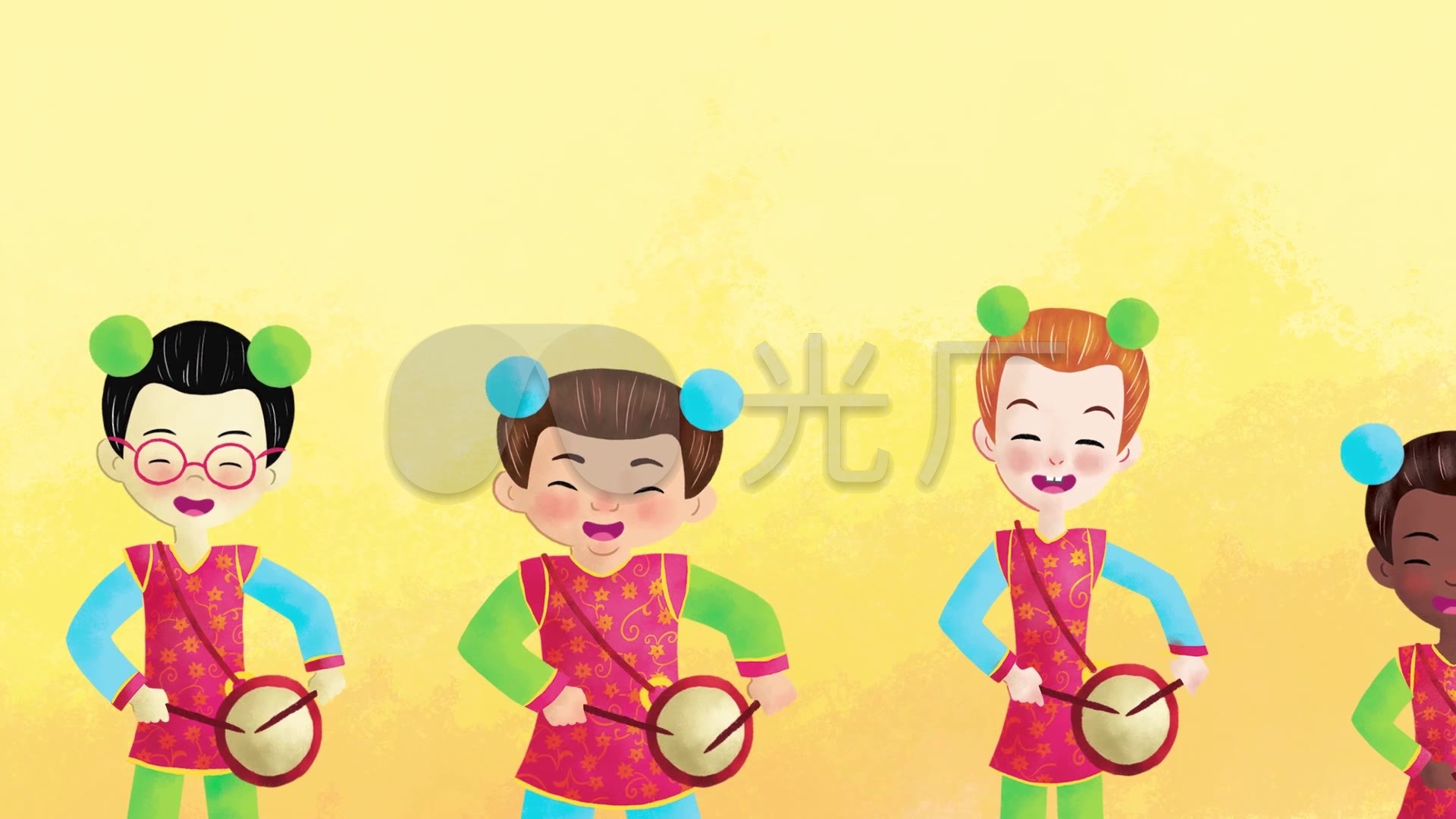 传统凤阳花鼓动画