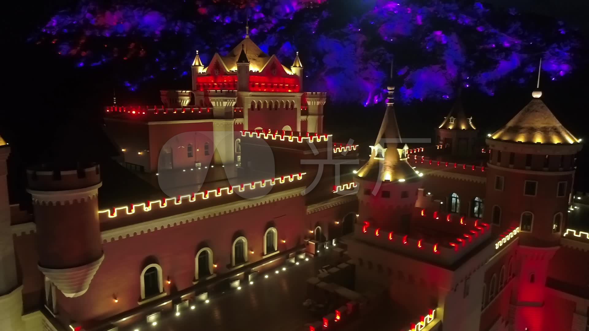 青岛东方影都夜景电影博物馆