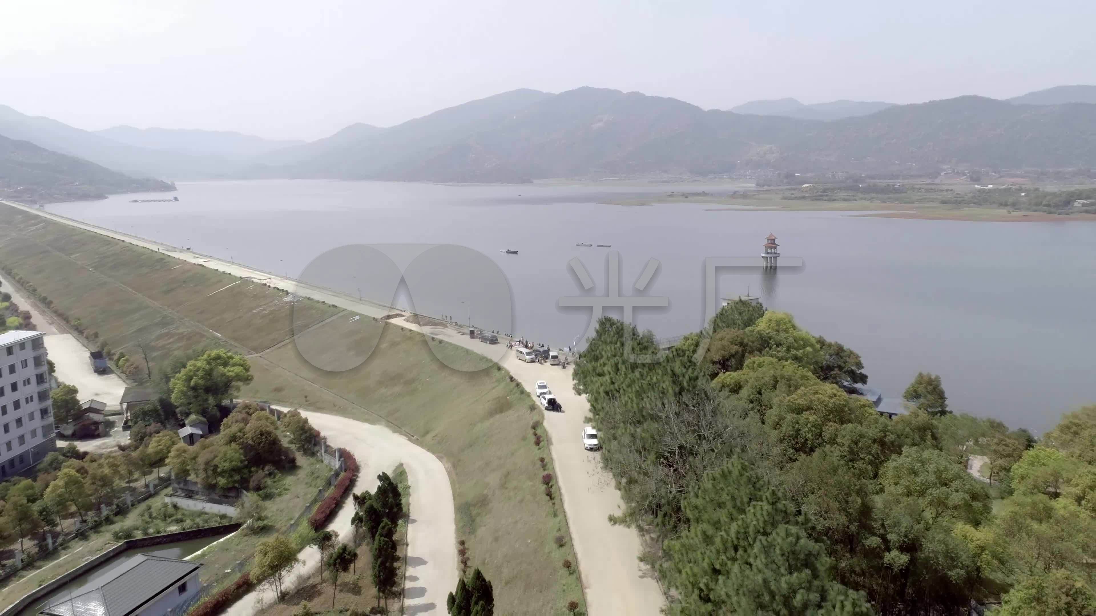 南昌溪霞水库4k航拍_3840x2160_高清视频素材下载(:)