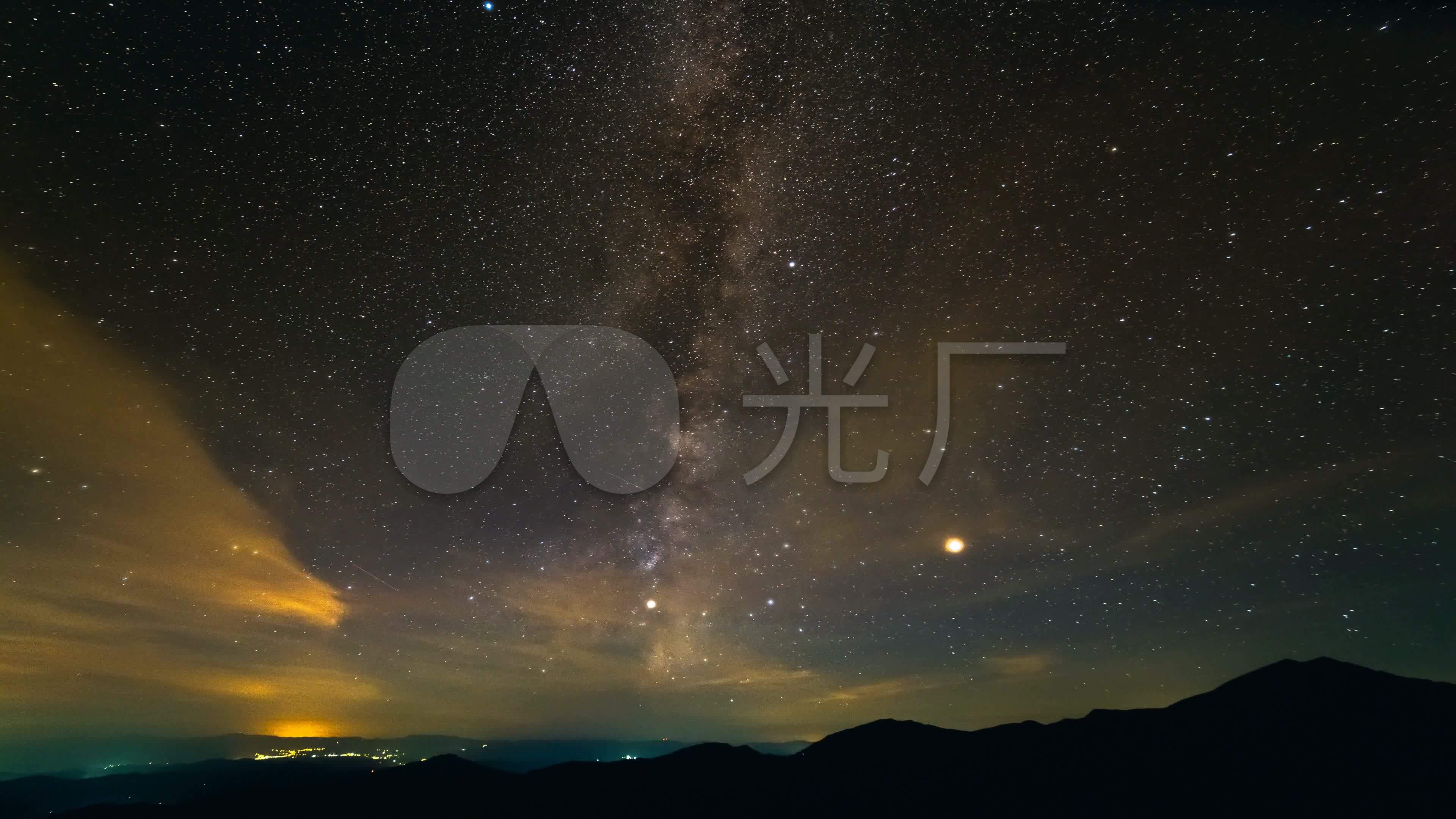 仰望星空梦幻星辰唯美星空_3840x2160_高清视频素材