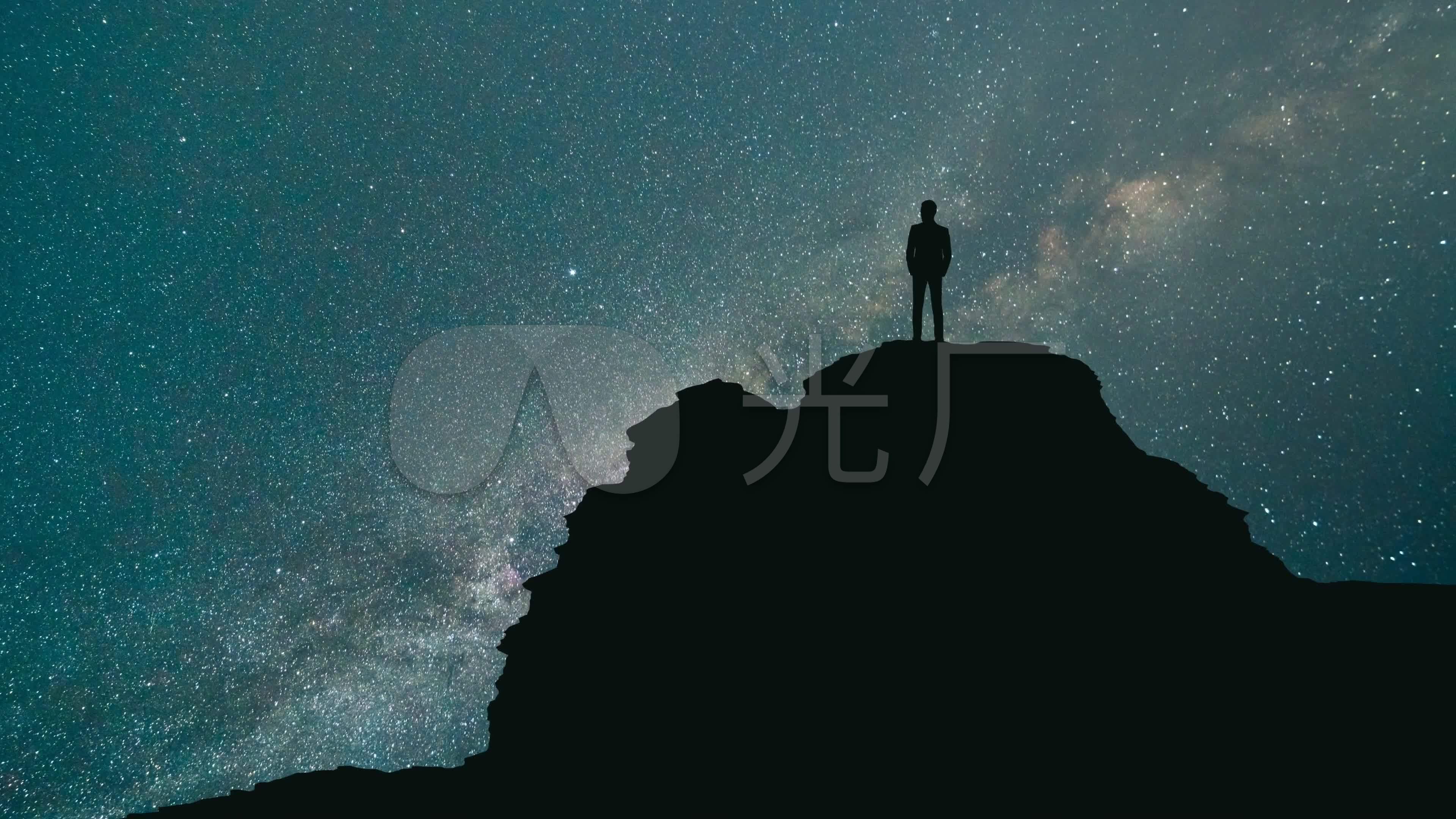 仰望星空梦幻星辰唯美星空_3840x2160_高清视频素材