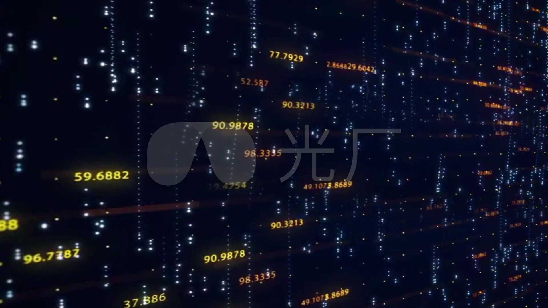 数字跳动科幻空间数字动画大数据人工智能