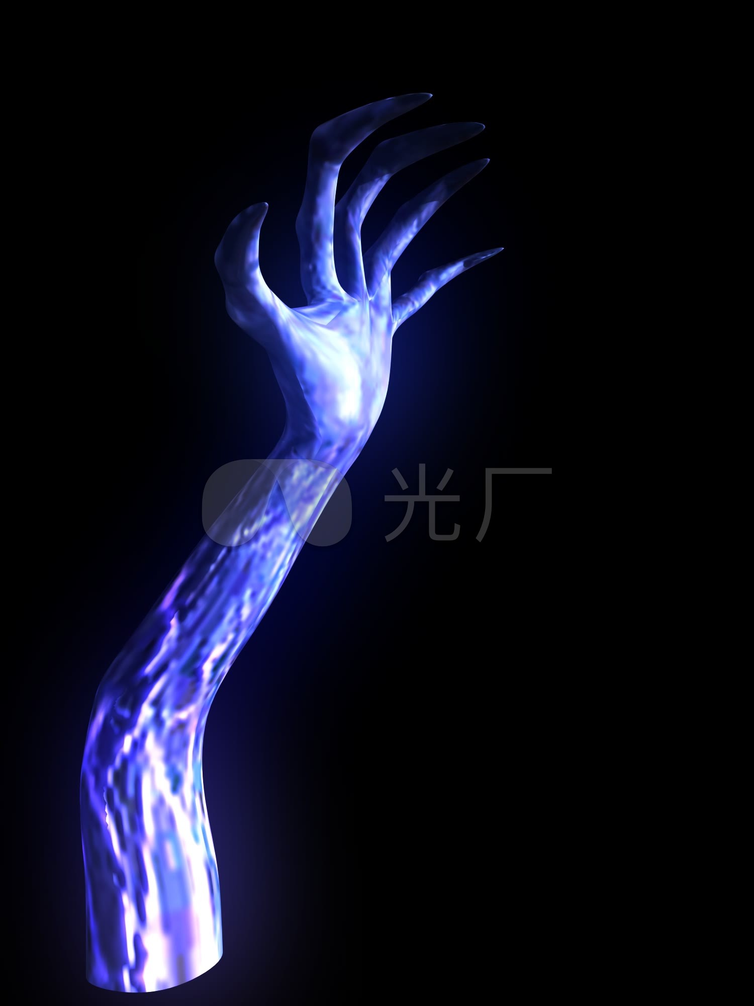 生物-恶魔之爪-挥舞(带通道)_1500x2000_高清视频素材