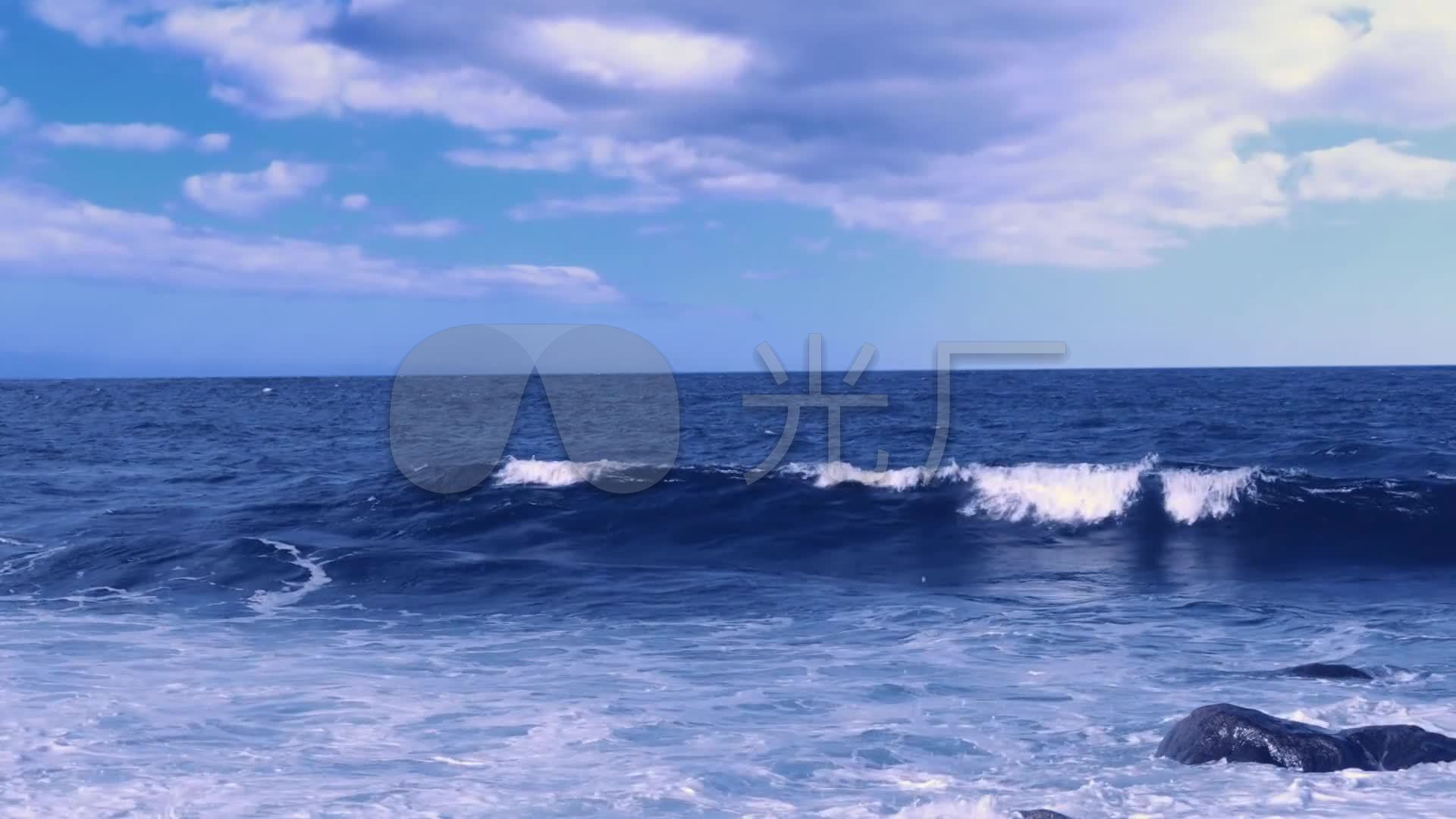 蓝光壁纸1920x1080大海,19201080蓝光桌面美女 蓝色大海海洋海边海浪浪花海_1920x1080_高清视频素材