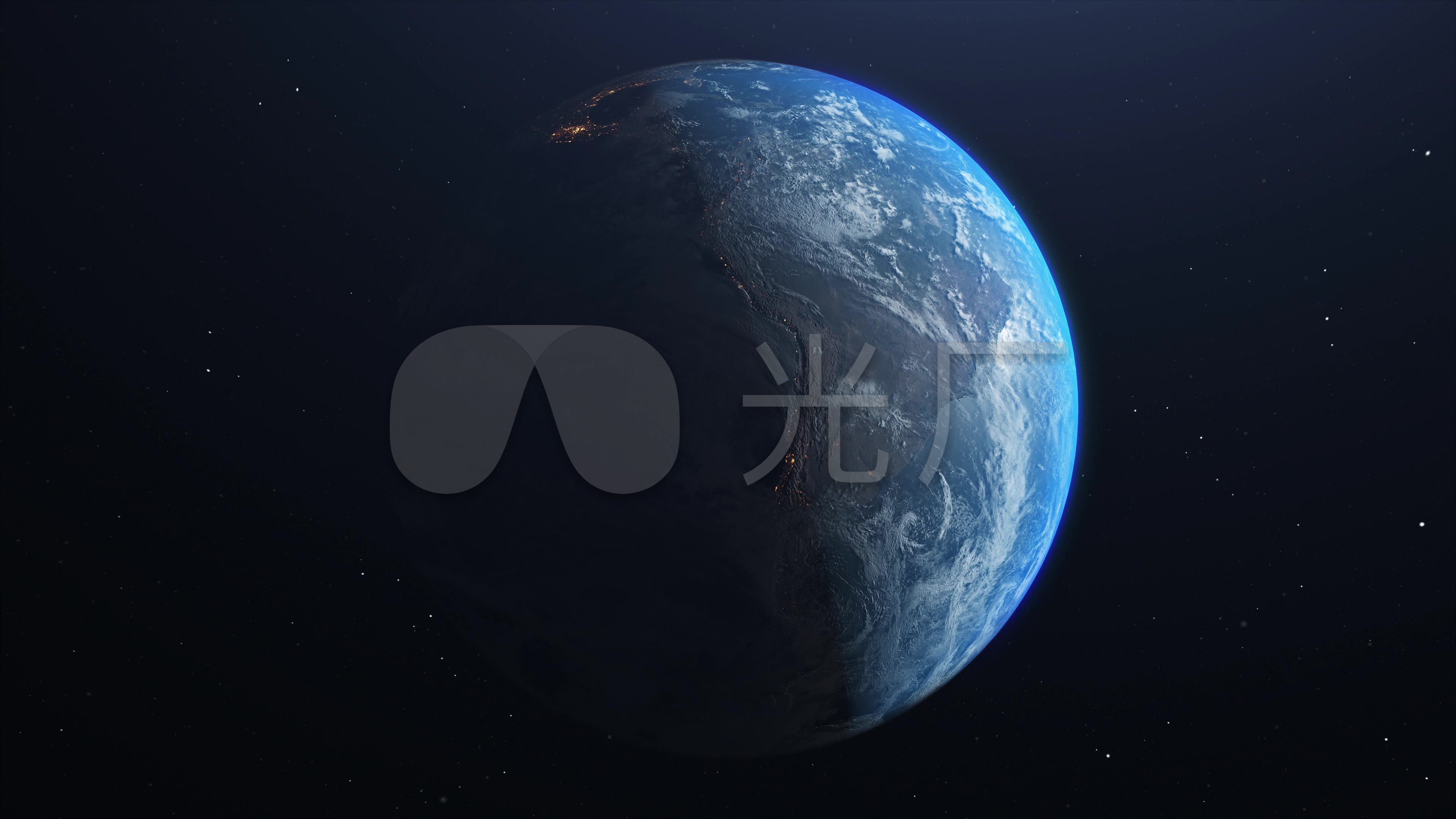 3840x2160,3840x2160壁纸 4k震撼大气的银河系地球自转_3840x2160_高清视频素材