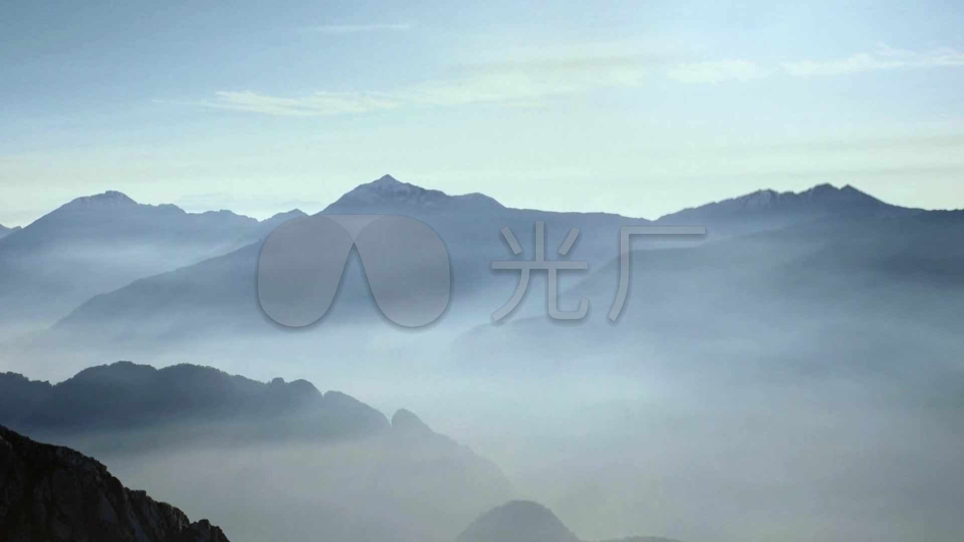 云雾意境大山/有意境的大山/朦胧的大山