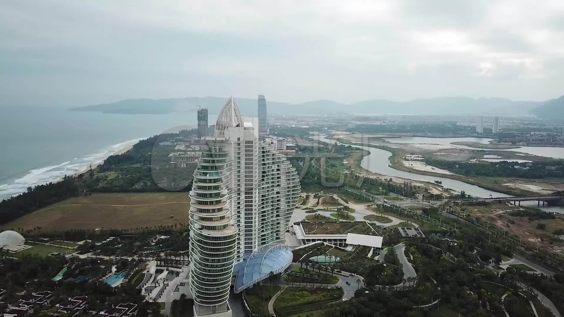 海南三亚海棠湾红树林七星度假酒店航拍