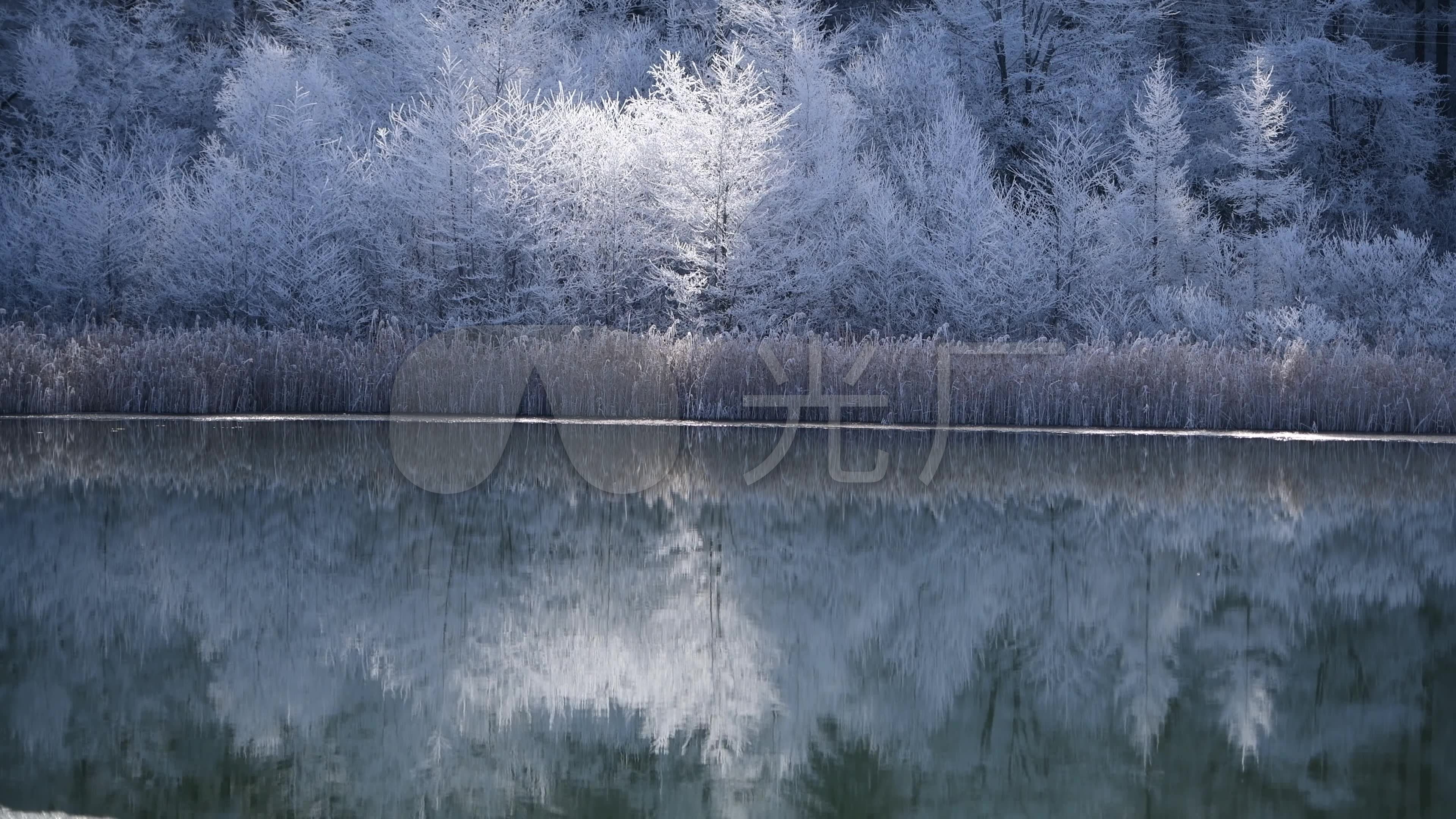 4k唯美诗意冬季雪景_3840x2160_高清视频素材下载(:)