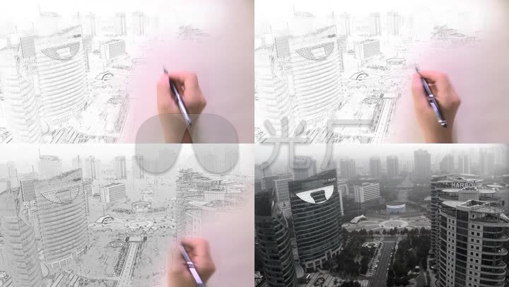 手绘图纸生成建筑