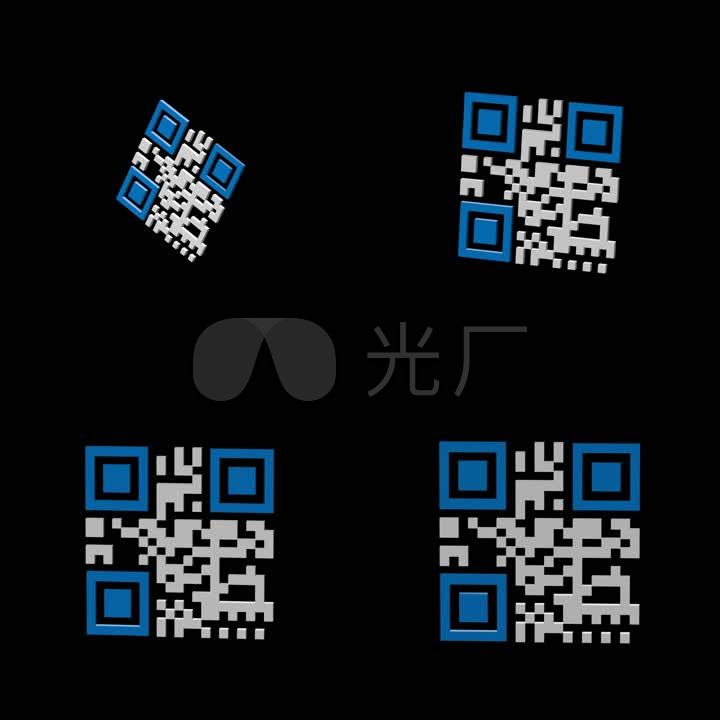 三维动画二维码收款码