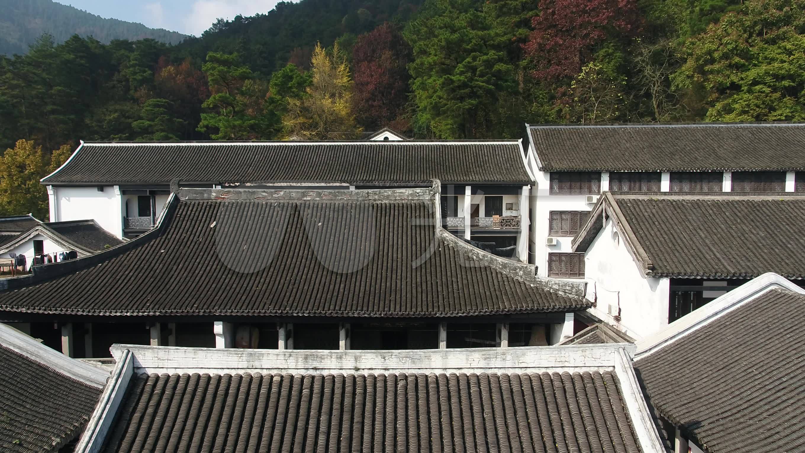 南岳 寺廟 老房子 2k 航拍_裝裝修 南岳 寺廟 老房子 2k 航拍