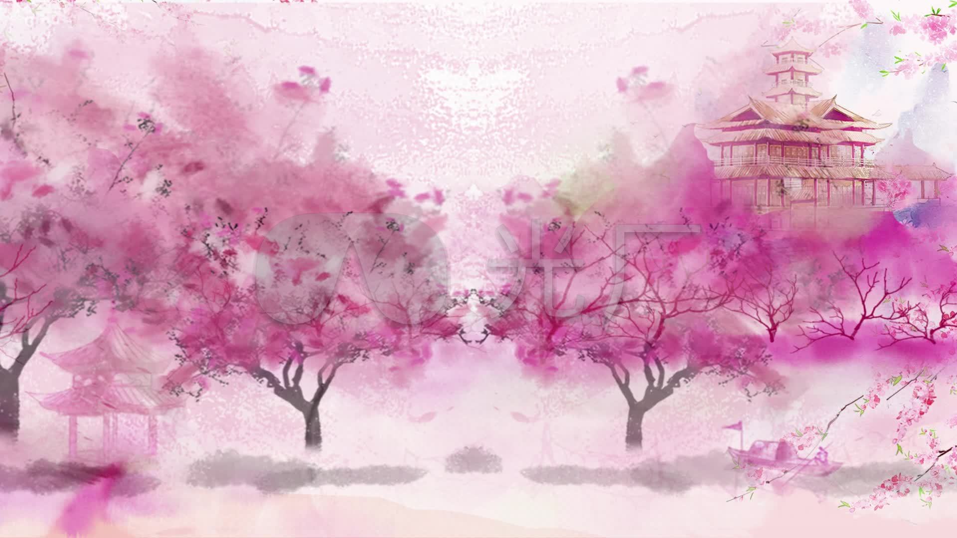 采薇-张渠-古风唯美配乐成品_1920x1080_高清视频素材