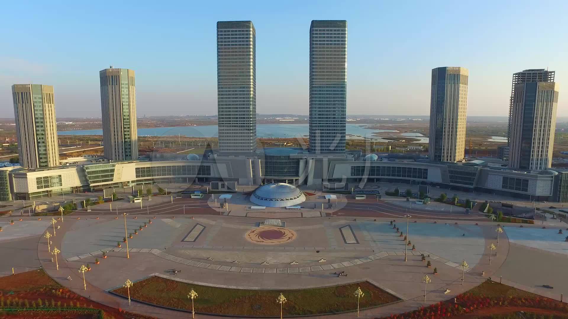 鄂尔多斯东胜康巴什新区_1920x1080_高清视频素材下载