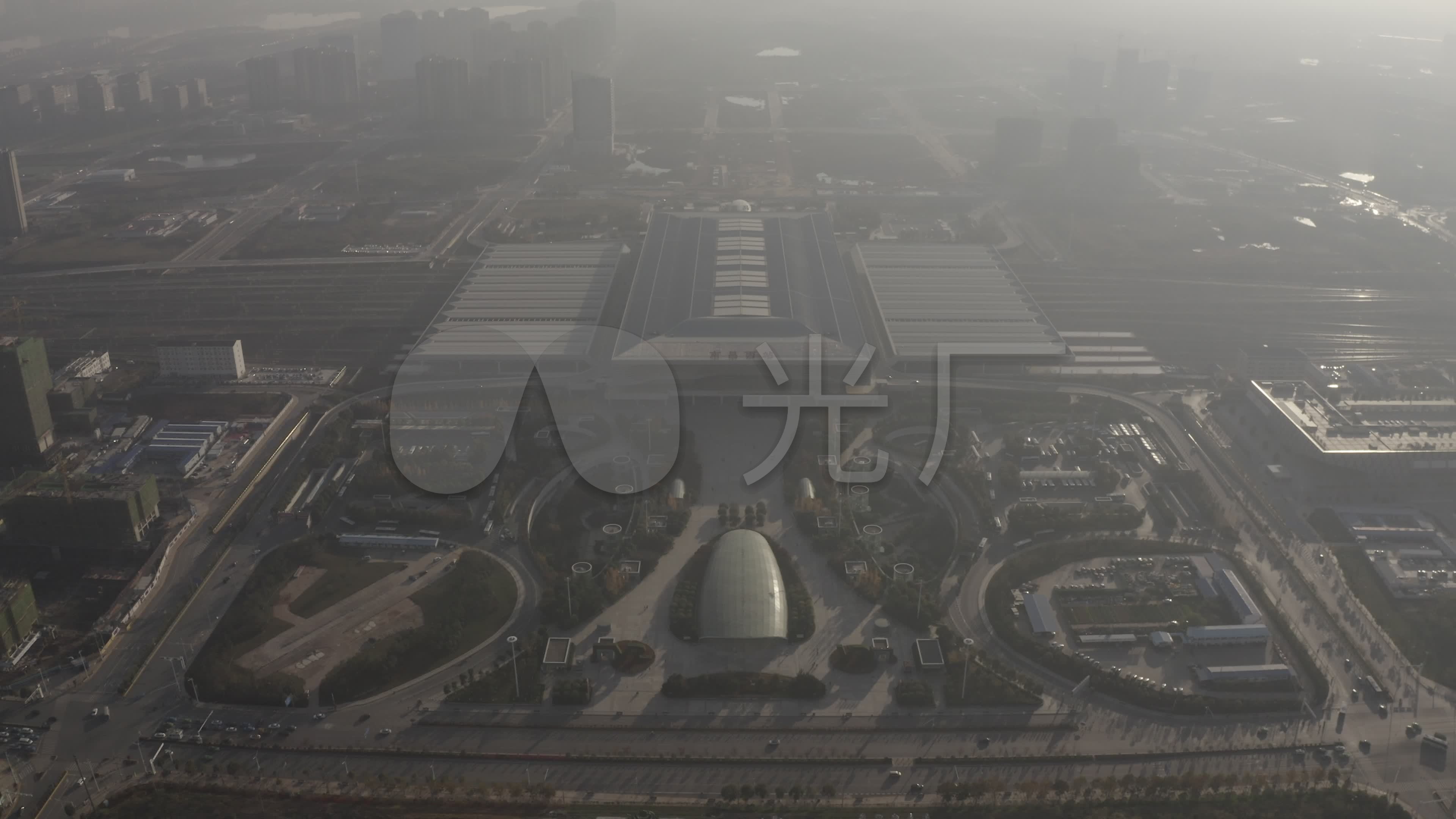4k-log南昌西站航拍南昌高铁站_3840x2160_高清视频