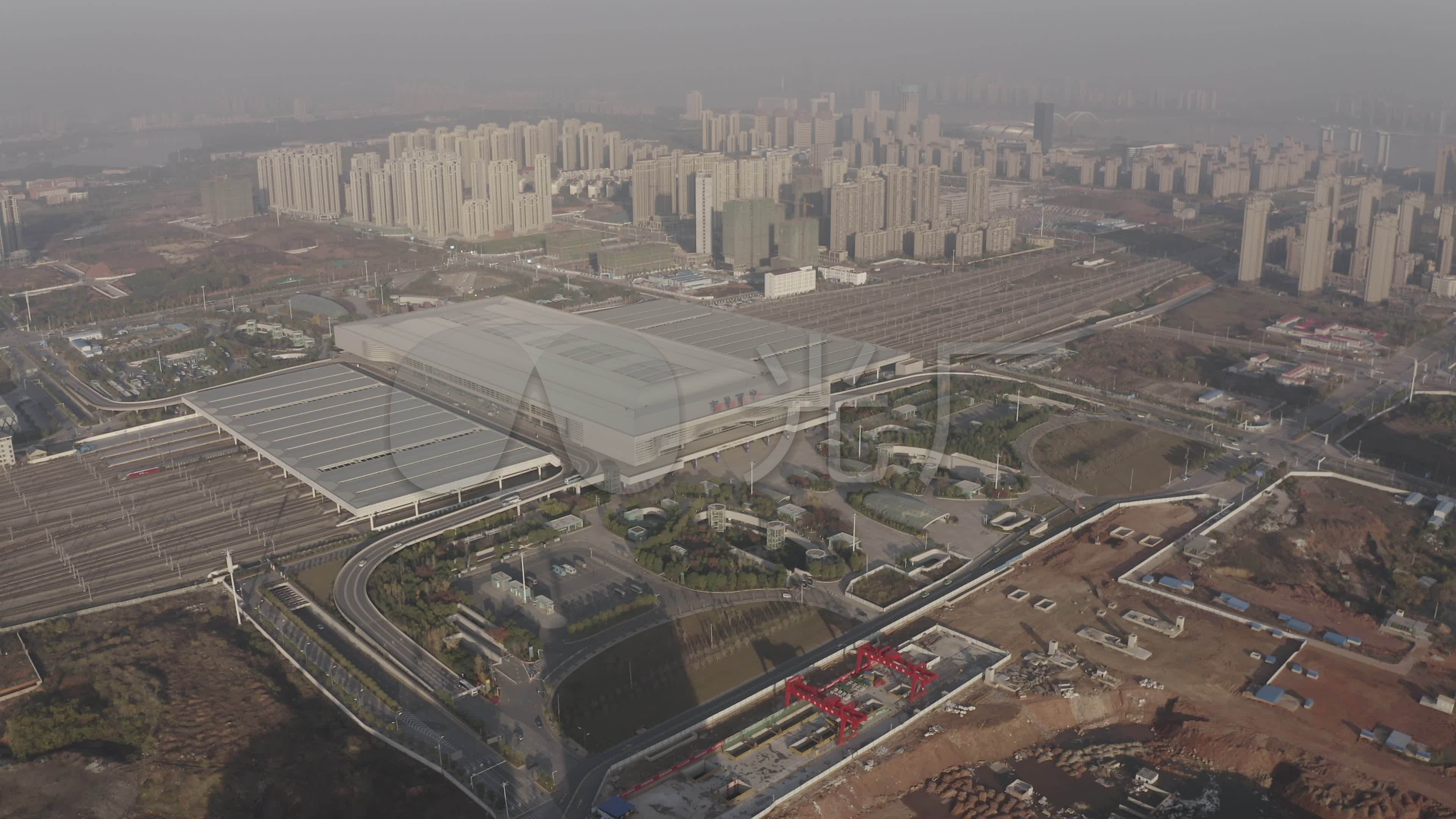 4k-log南昌西站航拍_3840x2160_高清视频素材下载(:)