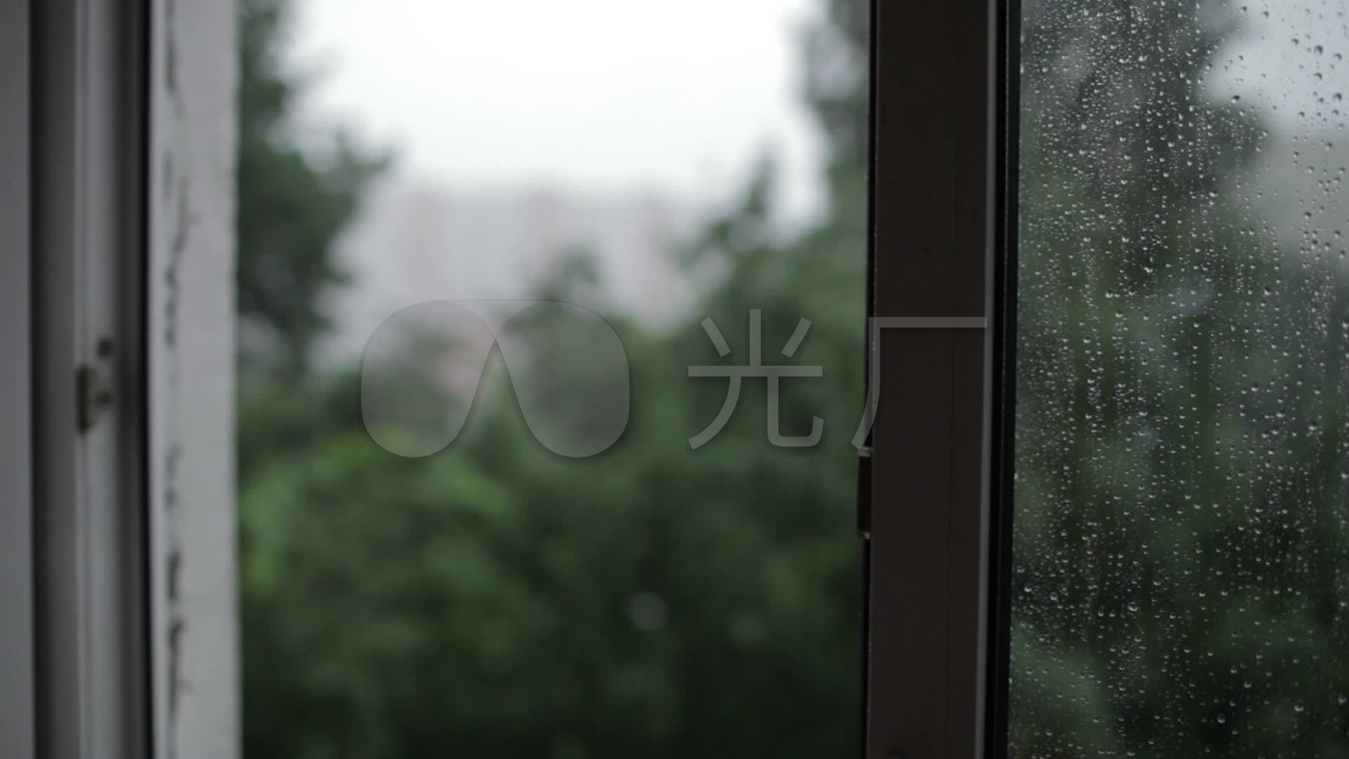 窗外下雨_1920x1080_高清视频素材下载(编号:3161568)