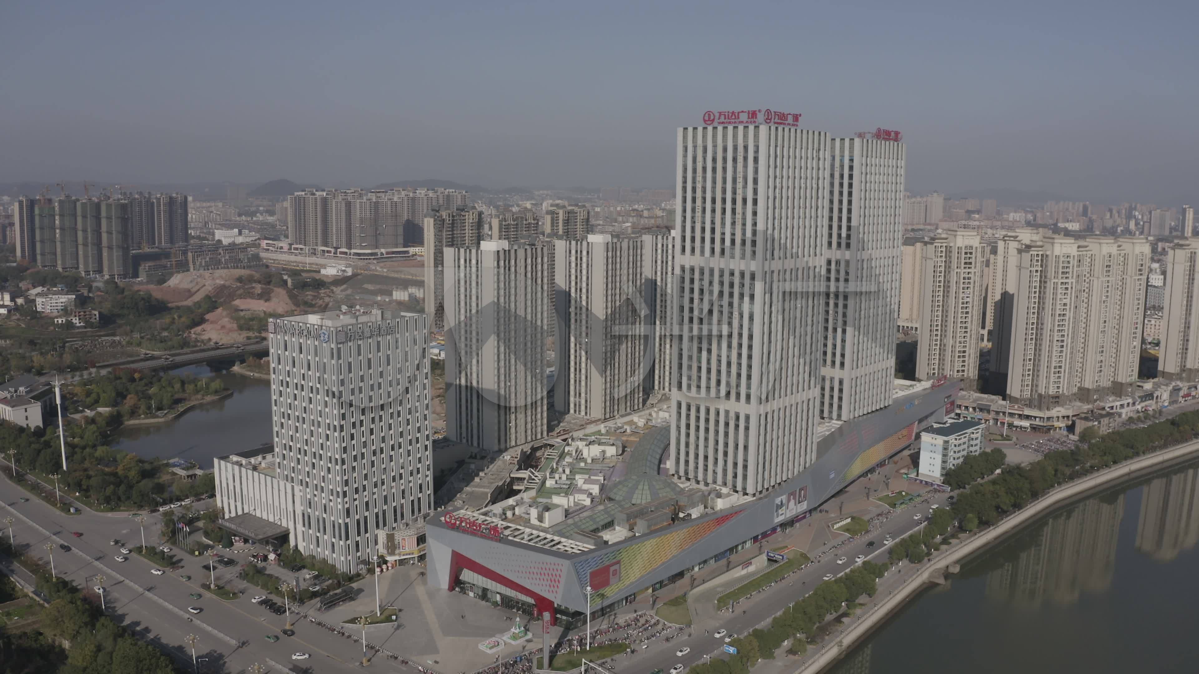 4k-log上饶万达广场航拍2