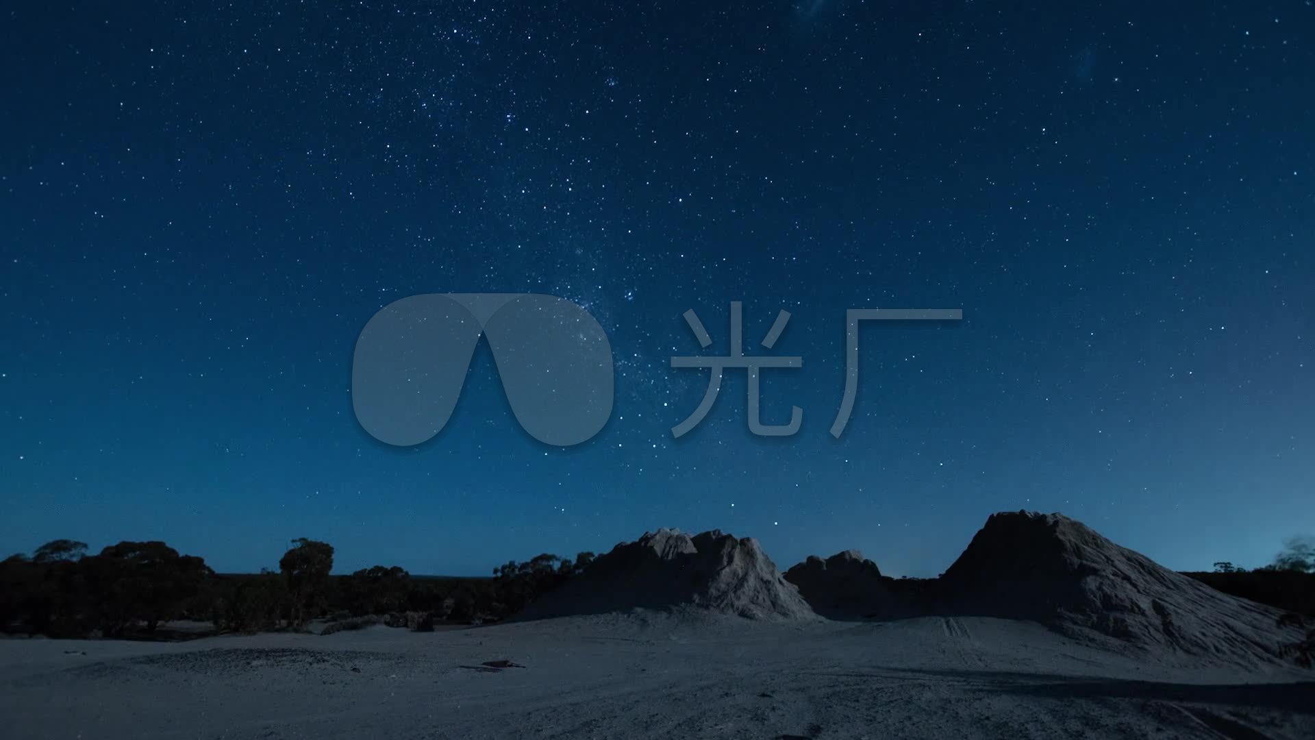 雪山极地星空延时_1920x1080_高清视频素材下载(编号